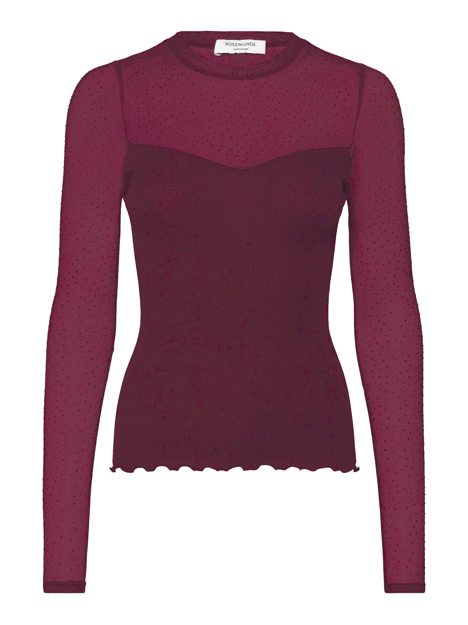 rosemunde Langarmshirt »Bernadine shirt« Spitzeneinsatz an Brust und Ärmeln, feminin, bequem, reine Baumwolle