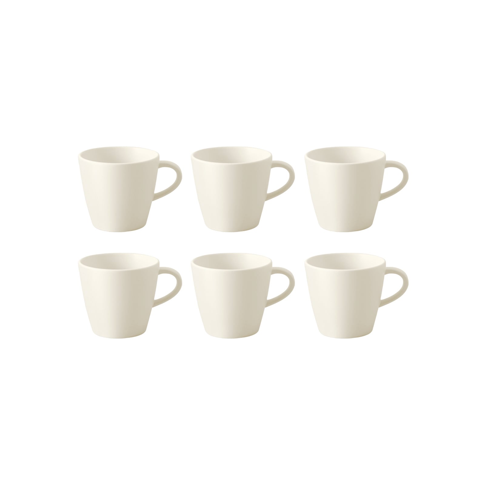 Villeroy & Boch Tasse »Kaffeetasse Manufacture Rock 150 ml 6er Set weiß« günstig online kaufen