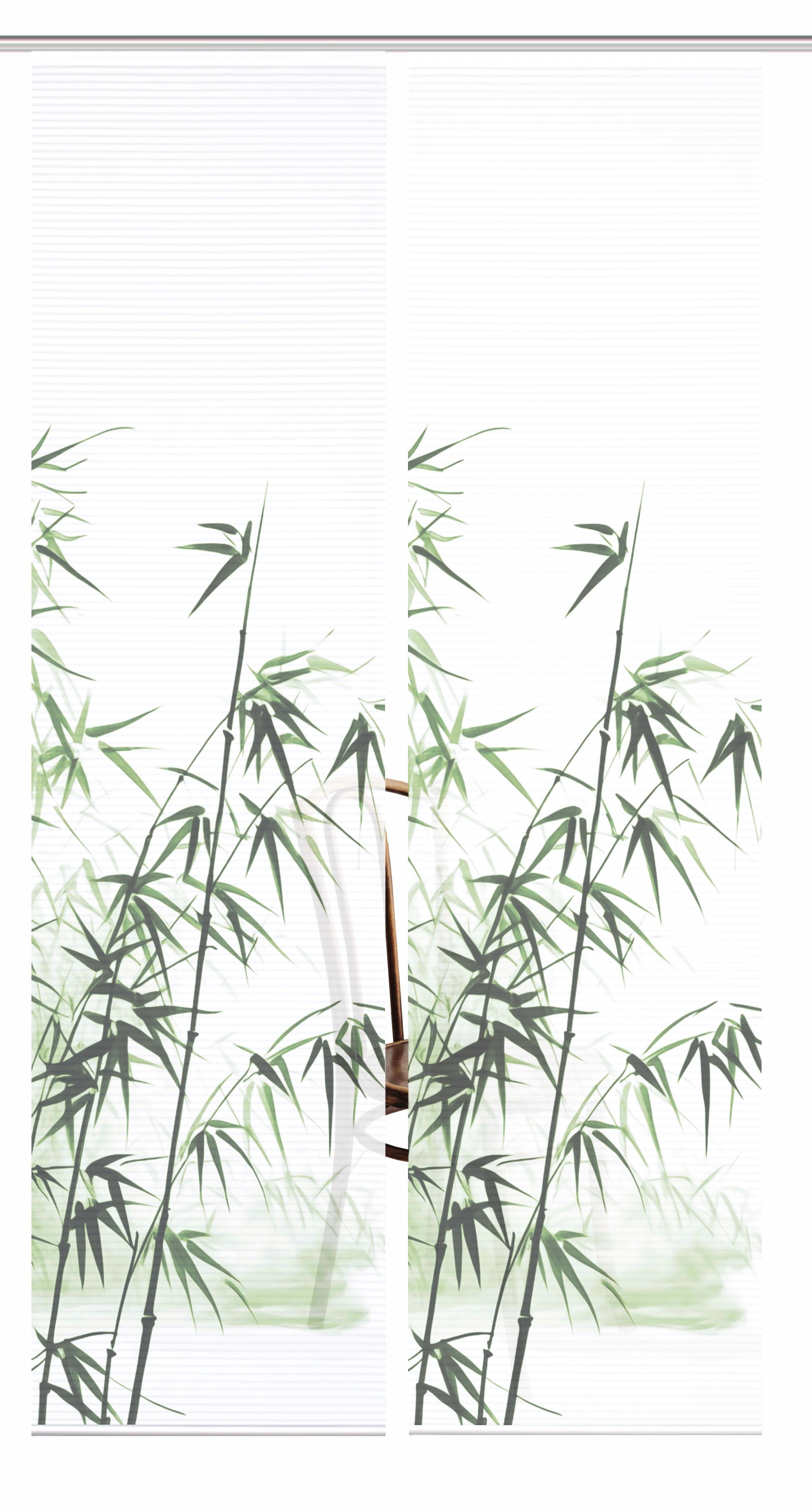 HOME in green Schiebegardine »RUFUS« Paneelwagen 2 Stk. tlg. Bambusoptik, S günstig online kaufen