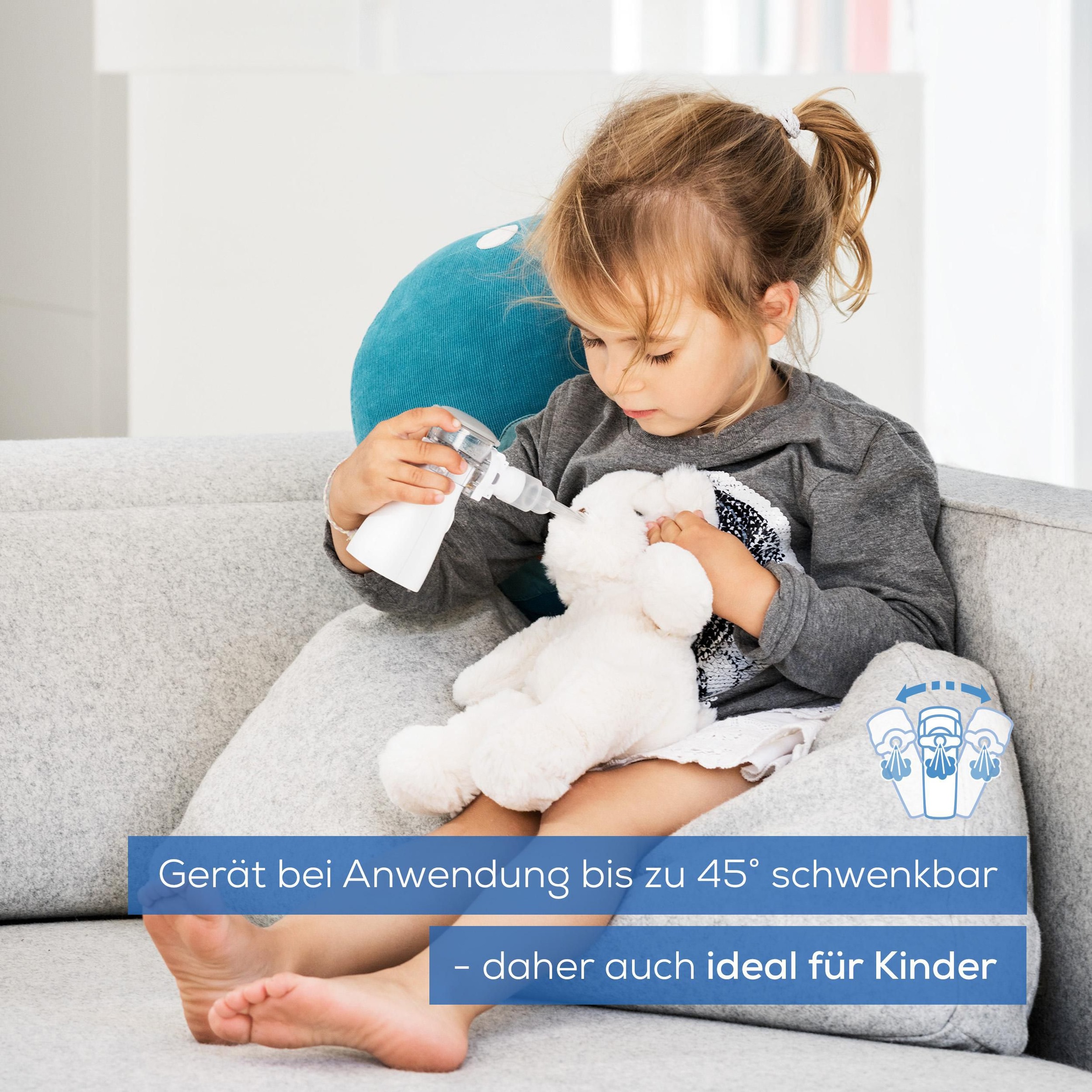 BEURER Inhalationsgerät »IH 57 mit leistungsstarkem Akku für kabellose Anwendung«, Zur Behandlung bei Erkältung, Asthma und anderen Atemwegserkrankungen