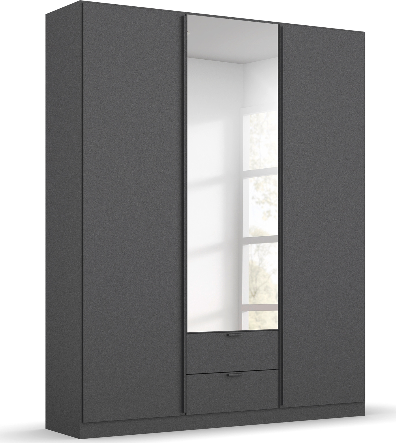 rauch Drehtürenschrank »StyleUp«, Typ Monochrome mit eleganten, langen Griffstangen in Schrankfarbe