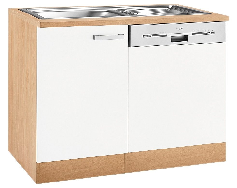 OPTIFIT Spülenschrank »Odense«, Gesamtbreite 110 cm, mit Tür/Sockel für integrierbaren Geschirrspüler