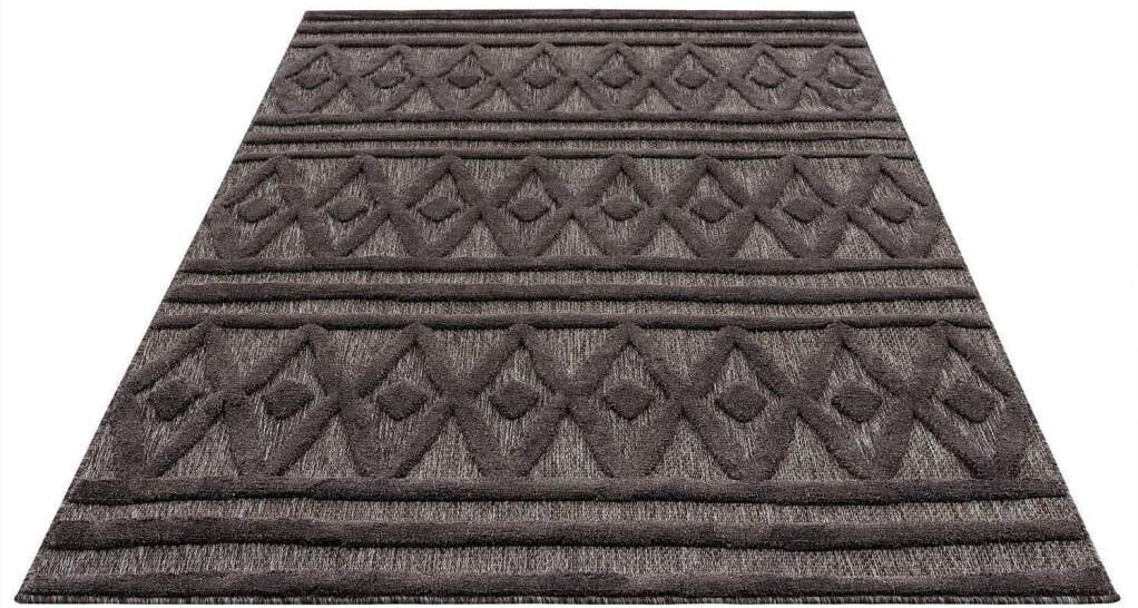 Carpet City Teppich »In-& Outdoorteppich Santorini 58538, 3D-Effekt, Raute-Optik«, rechteckig, 5 mm Höhe, Wetterfest & UV-beständig für Terrasse, Balkon, Küche, Flur
