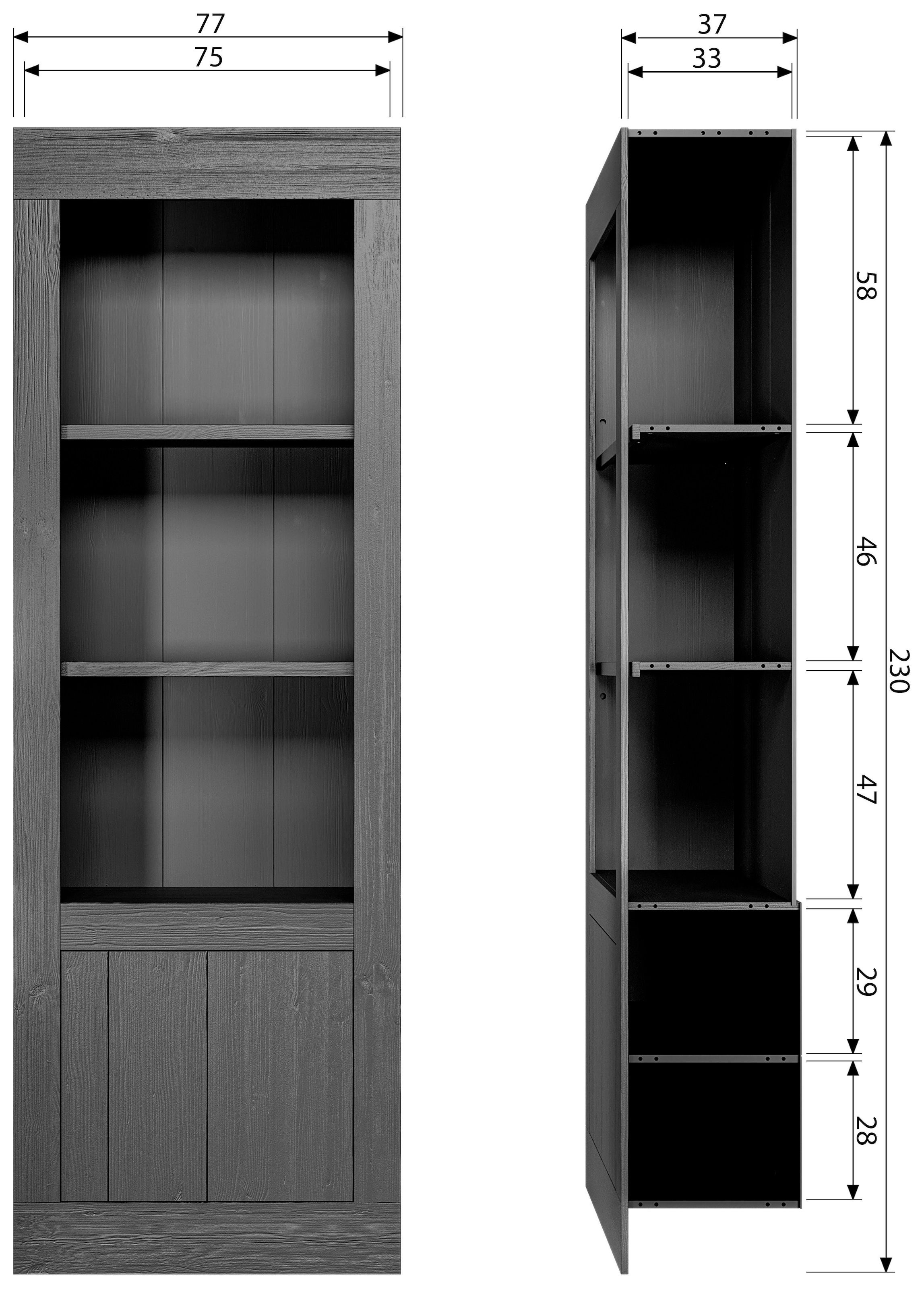 WOOOD Regal »Vienna«, mit Tür, H 230 cm x B 78 cm