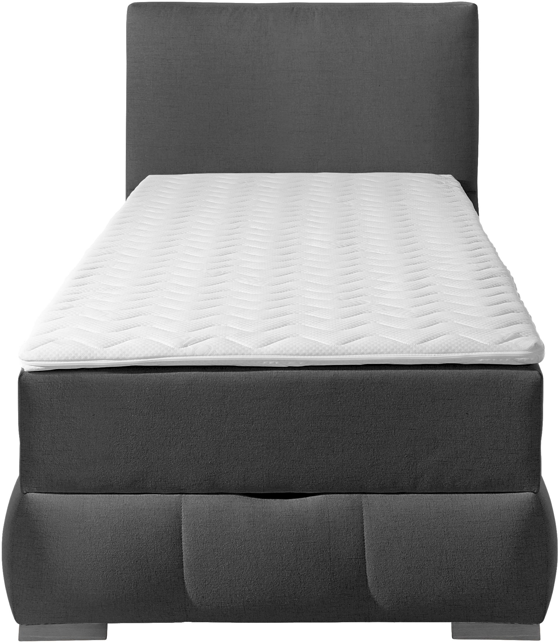 OTTO home Boxbett »Wehma mit Kopfteil inkl. Bettkasten« in H2, H3 & H4 wählbar, inklusive Topper