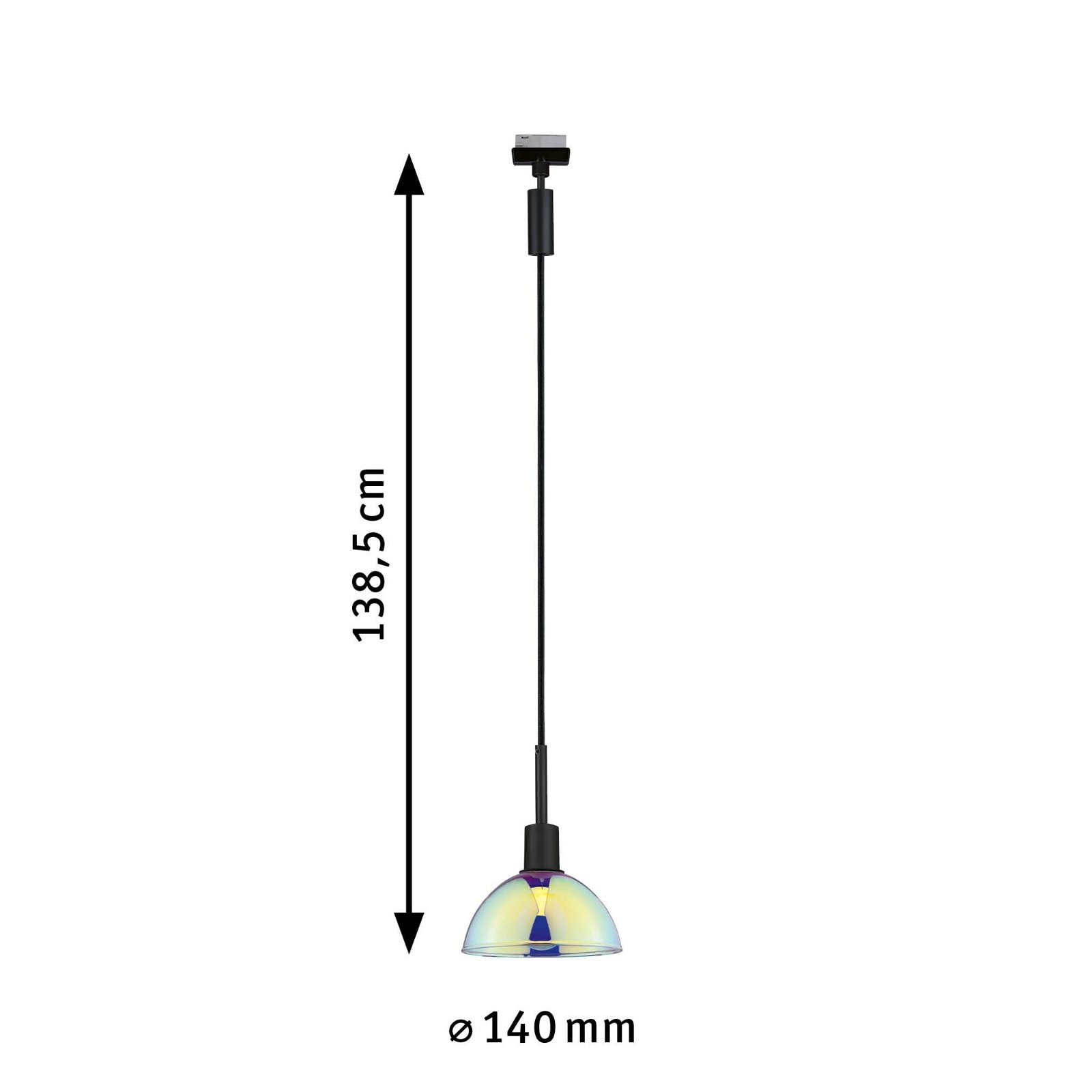 Paulmann Schienensystem-Leuchten »URail Pendel Sarrasani E14 max. 20W dimmbar 230V, Dichroic«, (1 tlg.)