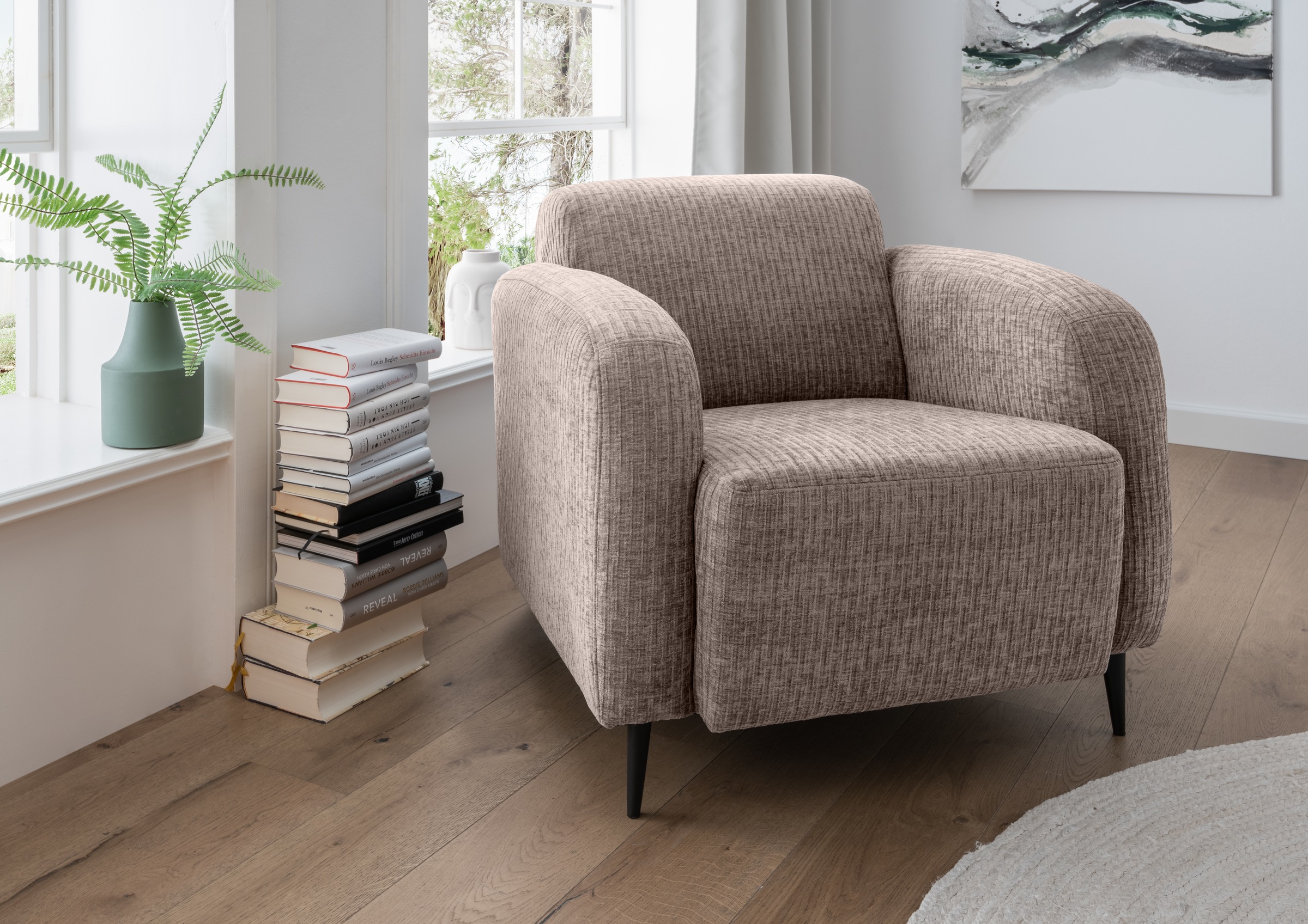 Home affaire Polstergarnitur »Marone« Set, 3-Sitzer, 2-Sitzer, Sessel, 3 Stk. tlg. auch einzeln erhältlich