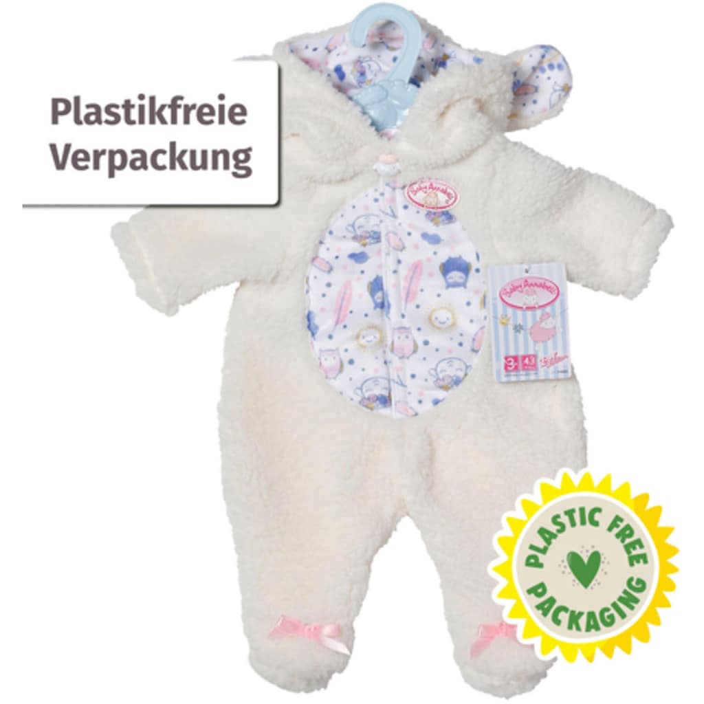 Baby Annabell Puppenkleidung »Kuschelanzug Schaf, 43 cm«