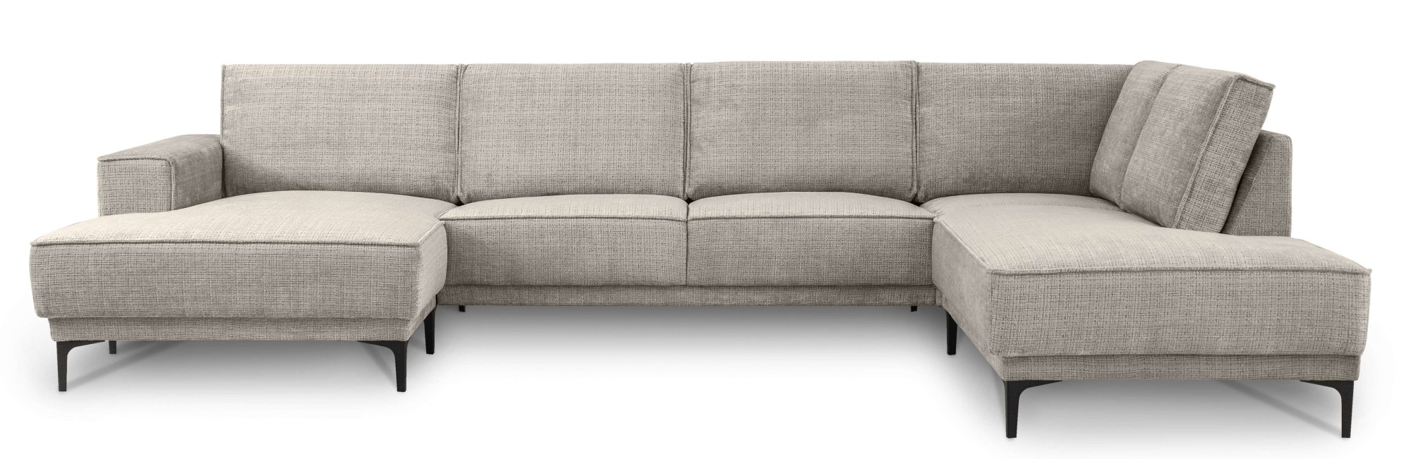 Places of Style Wohnlandschaft »XXL Sofa Oland, Struktur, Flachgewebe, Luxu günstig online kaufen