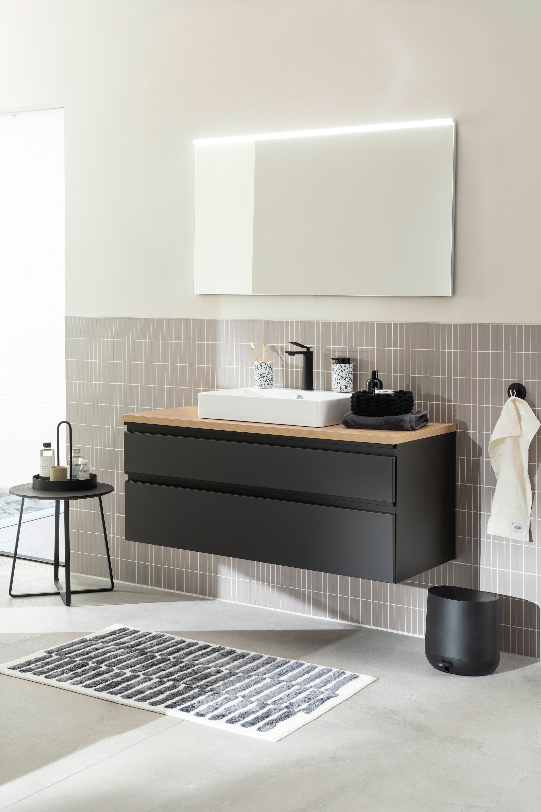 SCHÖNER WOHNEN-Kollektion Badematte »Barbados 231« Höhe 17 mm fußbodenheizungsgeeignet kuschelweicher Badezimmerteppich, waschbar