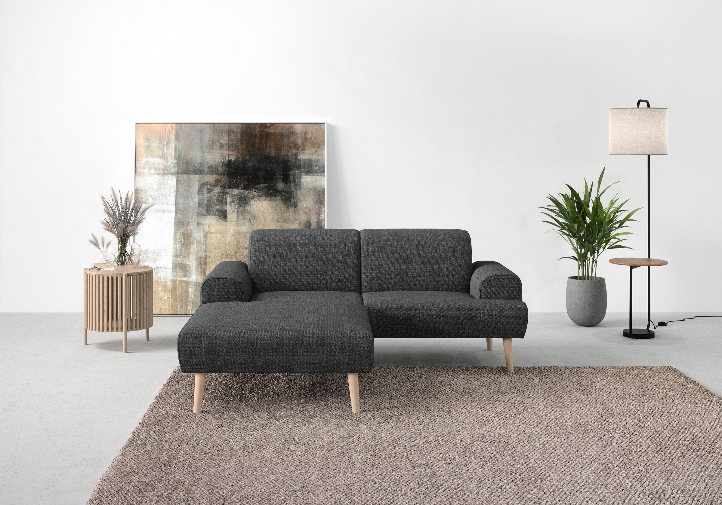 Home affaire Ecksofa »Swift Scandic Design, komfortabler Federkern, Breite günstig online kaufen