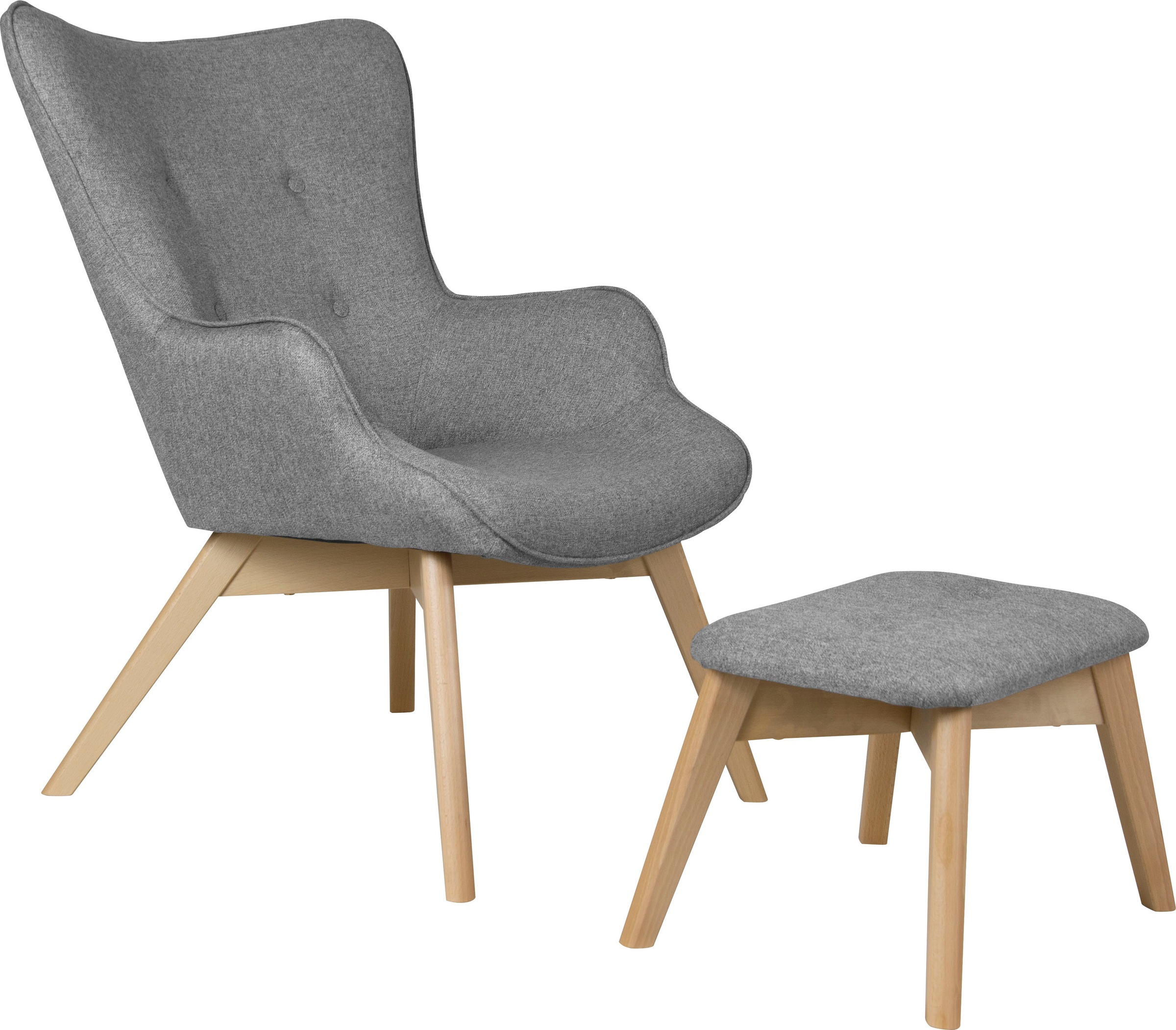 Home affaire Sessel »Nicko« wahlweise mit und ohne Hocker günstig online kaufen