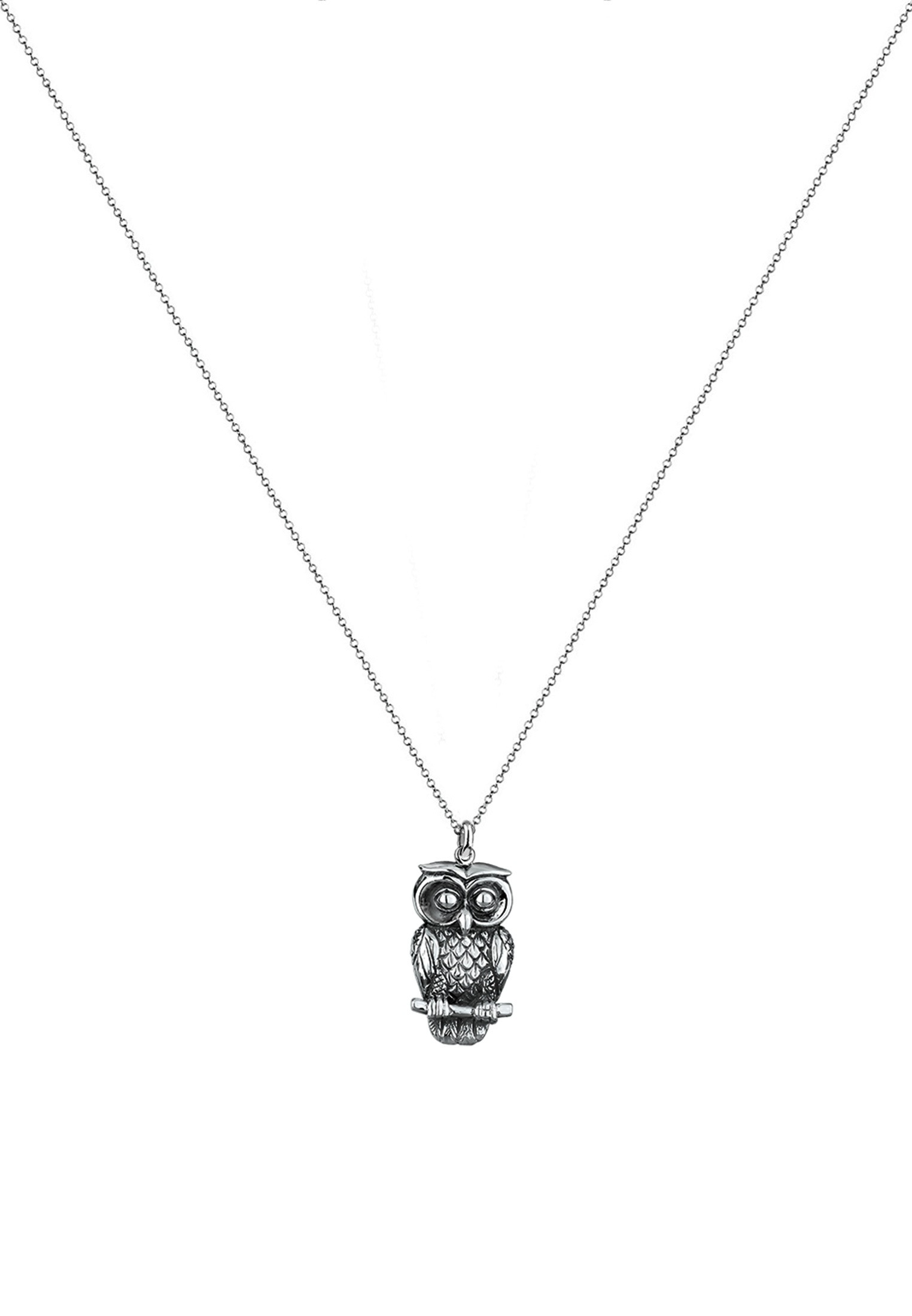 Elli Kette mit Anhänger »Eule Trend Vintage 925 Sterling Silber«