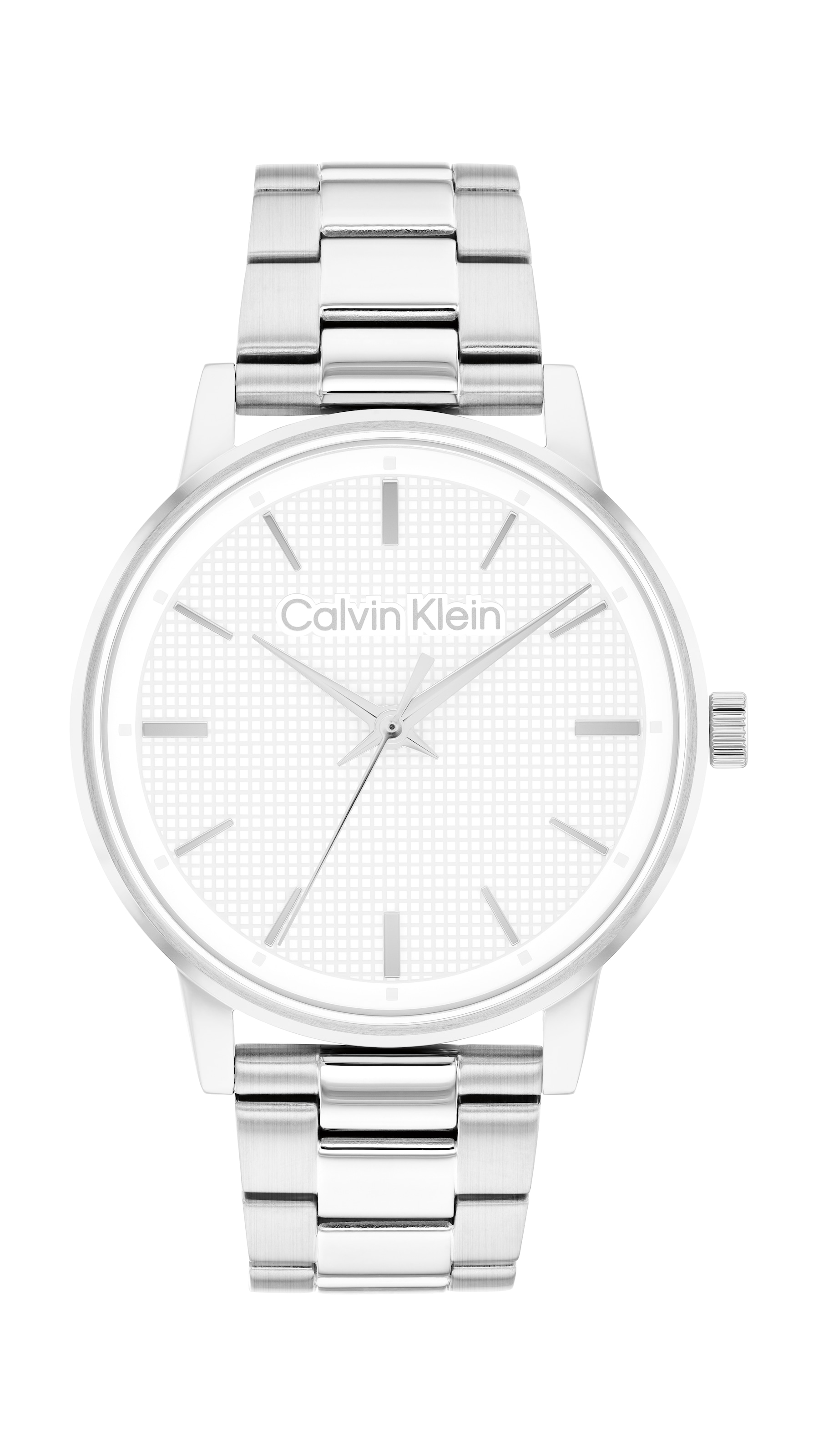 Calvin Klein Quarzuhr »CK Linked« Armbanduhr, Damenuhr, Edelstahlarmband, analog