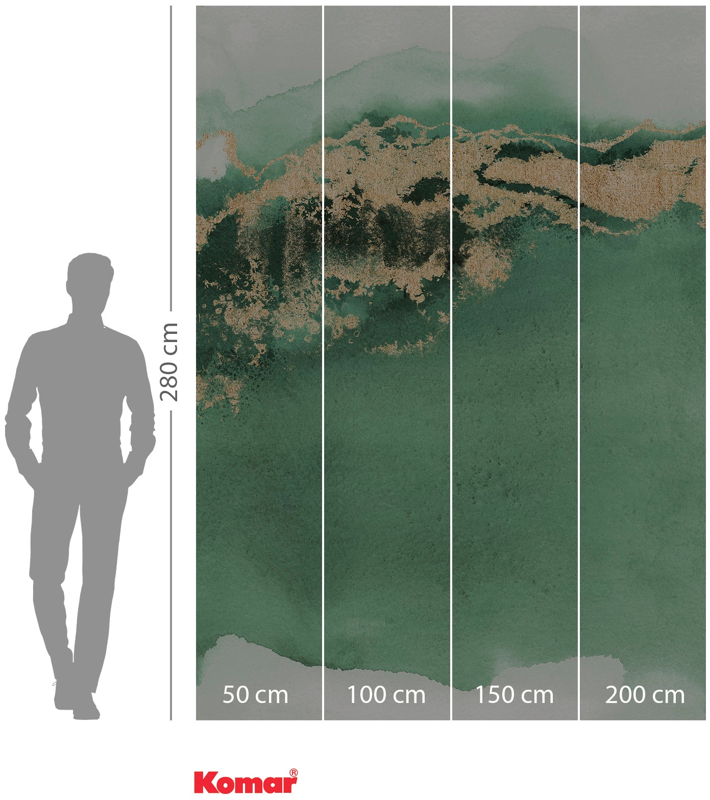 Komar Vliestapete »Digitaldruck Vlies -  Posh - Größe 200 x 280 cm« bedruckt glatt Wohnzimmer, Schlafzimmer