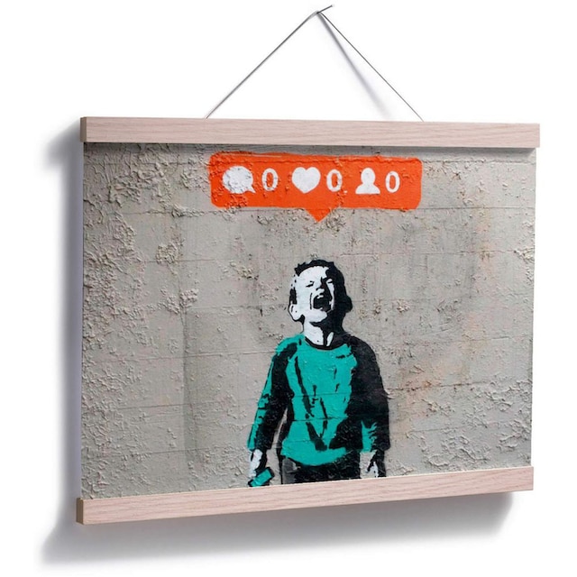 Wall-Art Poster »Graffiti Bilder Nobody likes me«, Schriftzug, (1 St.),  Poster, Wandbild, Bild, Wandposter online bestellen