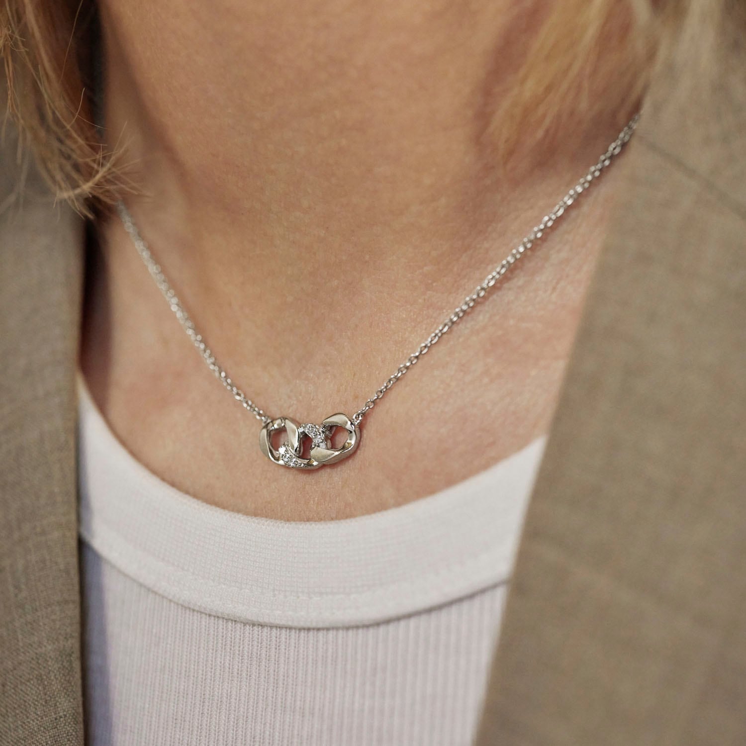 Amor Kette mit Anhänger »2039103«, mit Zirkonia (synth.)