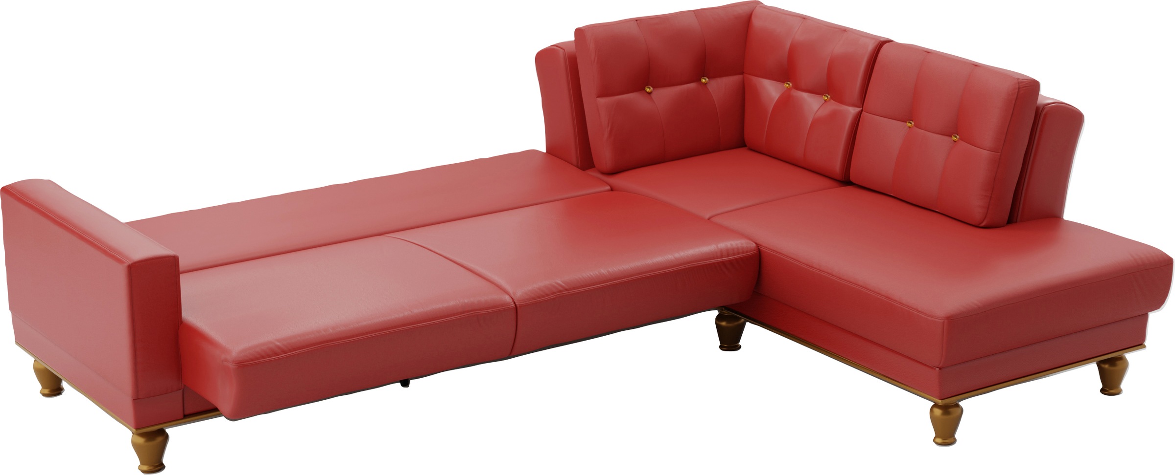 sit&more Ecksofa »Orient 5 L-Form«, mit Strass-Stein, wahlweise mit Bettfunktion und Bettkasten