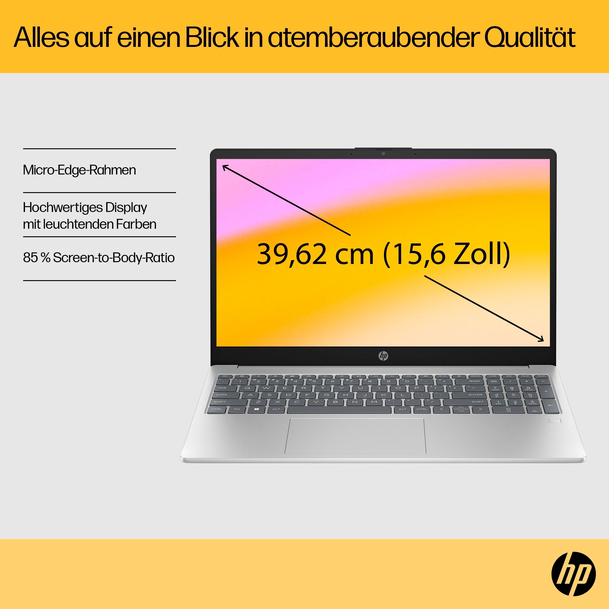 HP Notebook »15-fc0272ng«, 39,6 cm, / 15,6 Zoll, AMD, Ryzen 7, 1000 GB SSD