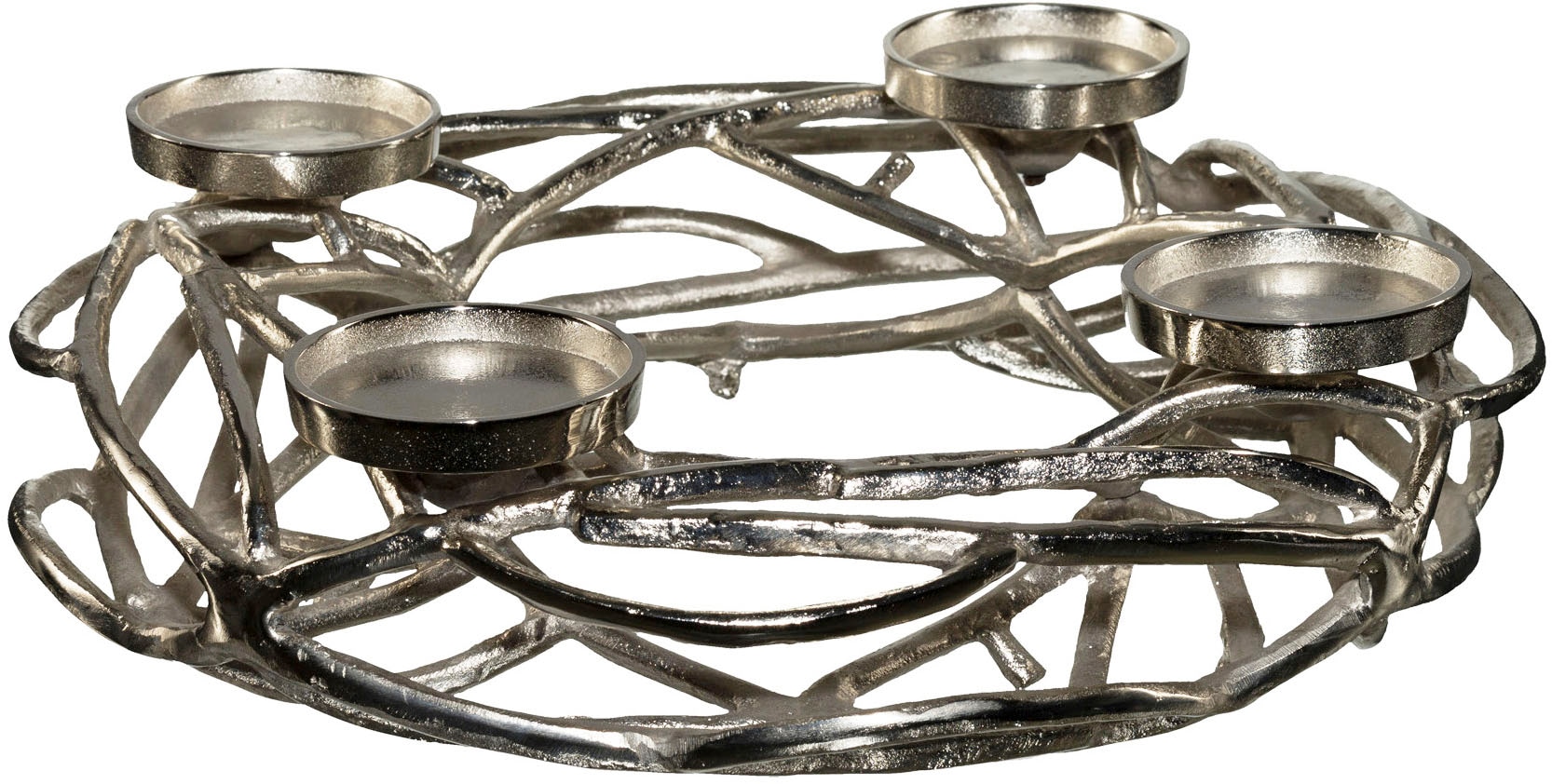 Creativ home Adventsleuchter »Adventskranz für Blockkerzen oder große Teeli günstig online kaufen