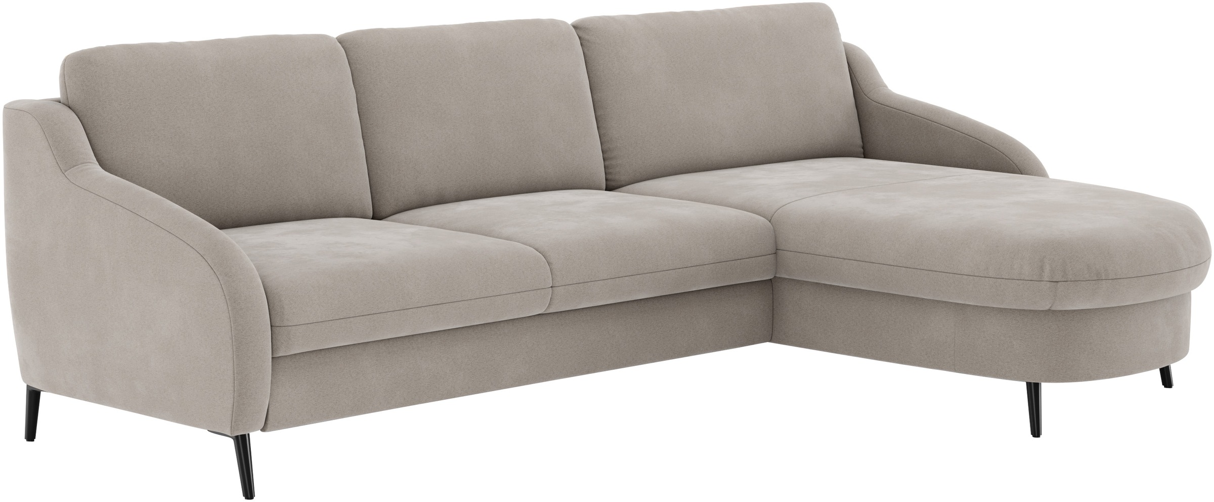 sit&more Ecksofa »Soul L-Form«, wahlweise mit Bettfunktion