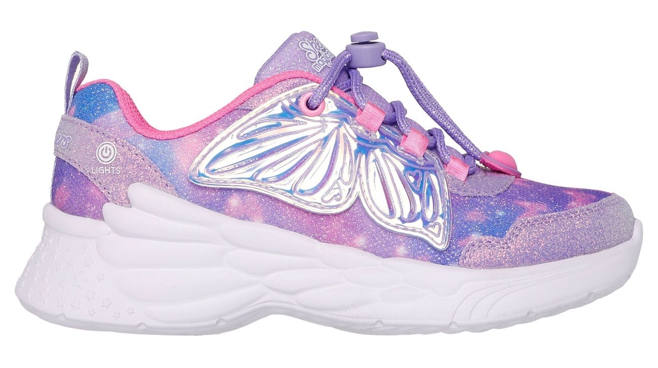 Skechers Slip-On Sneaker »DREAM RACER«, Blink,-Klettschuh mit Herz-Applikation, Größenschablone zum Download