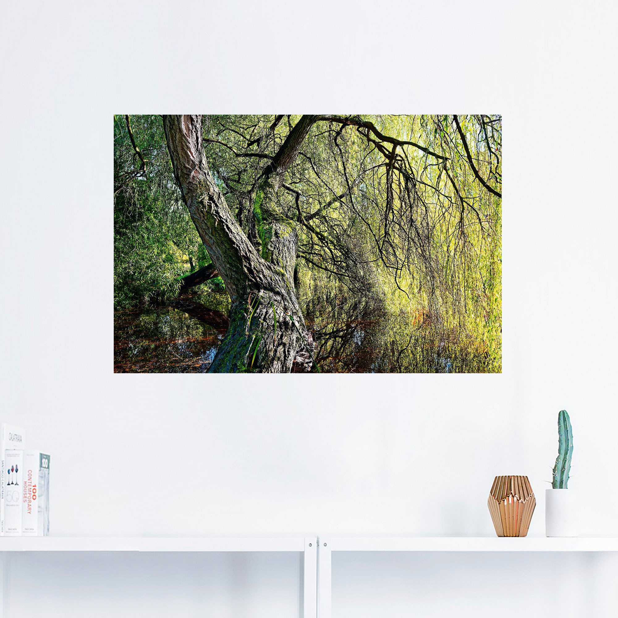 Artland Wandbild »Weidenbaum«, Baumbilder, (1 oder St.), in als Größen Raten Leinwandbild, auf Poster Alubild, bestellen Wandaufkleber versch