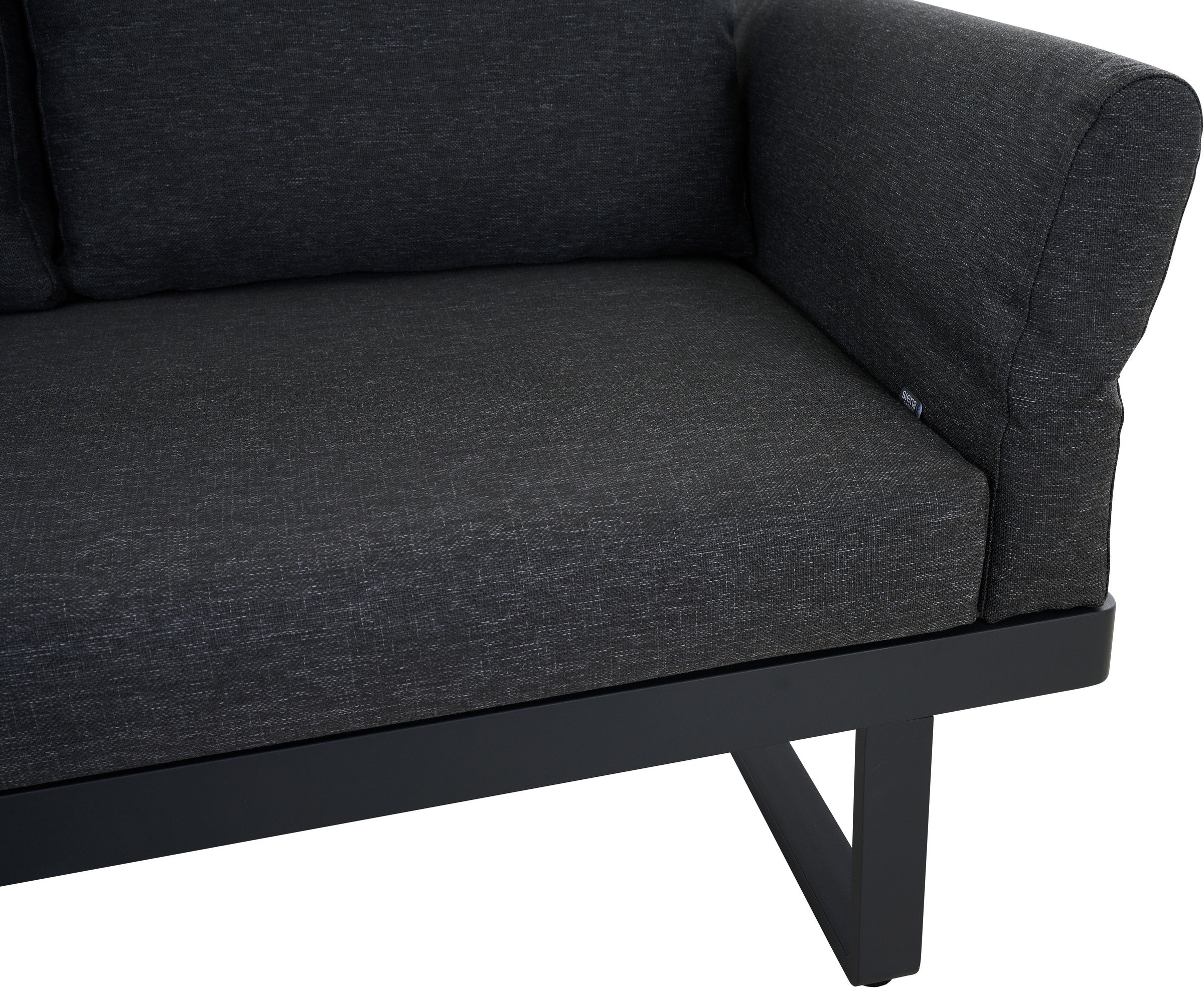 Siena Garden Loungeset »WESTON« Set, 3 tlg. aus Aluminium, inkl. Sitz- und Rückenkissen in mix anthrazit