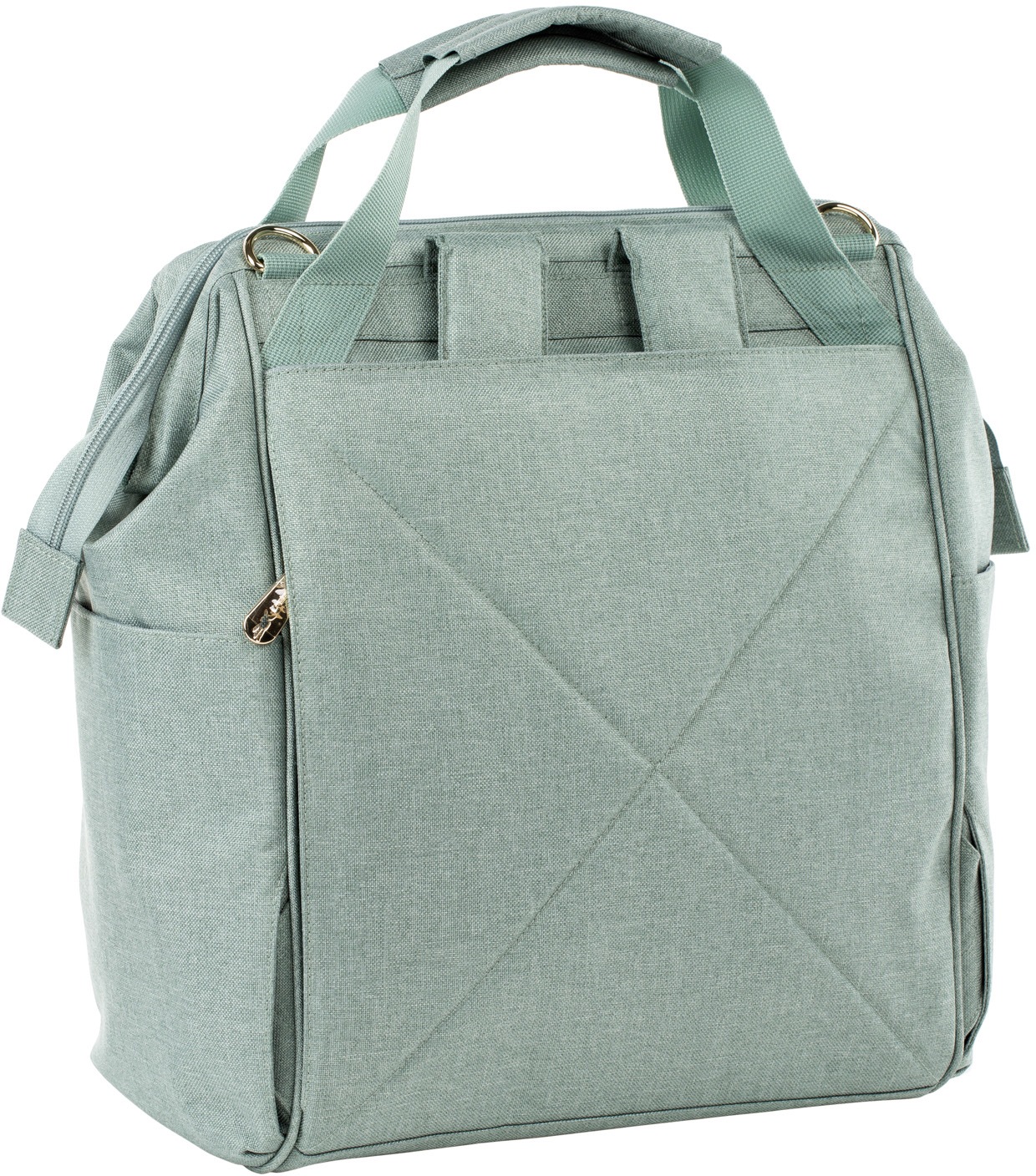 LÄSSIG Wickelrucksack »Glam, Goldie, Backpack mint«, PETA-approved vegan