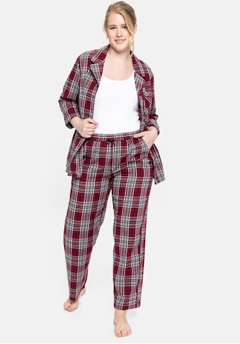 Sheego Pyjama, aus weichem Flanell kaufen