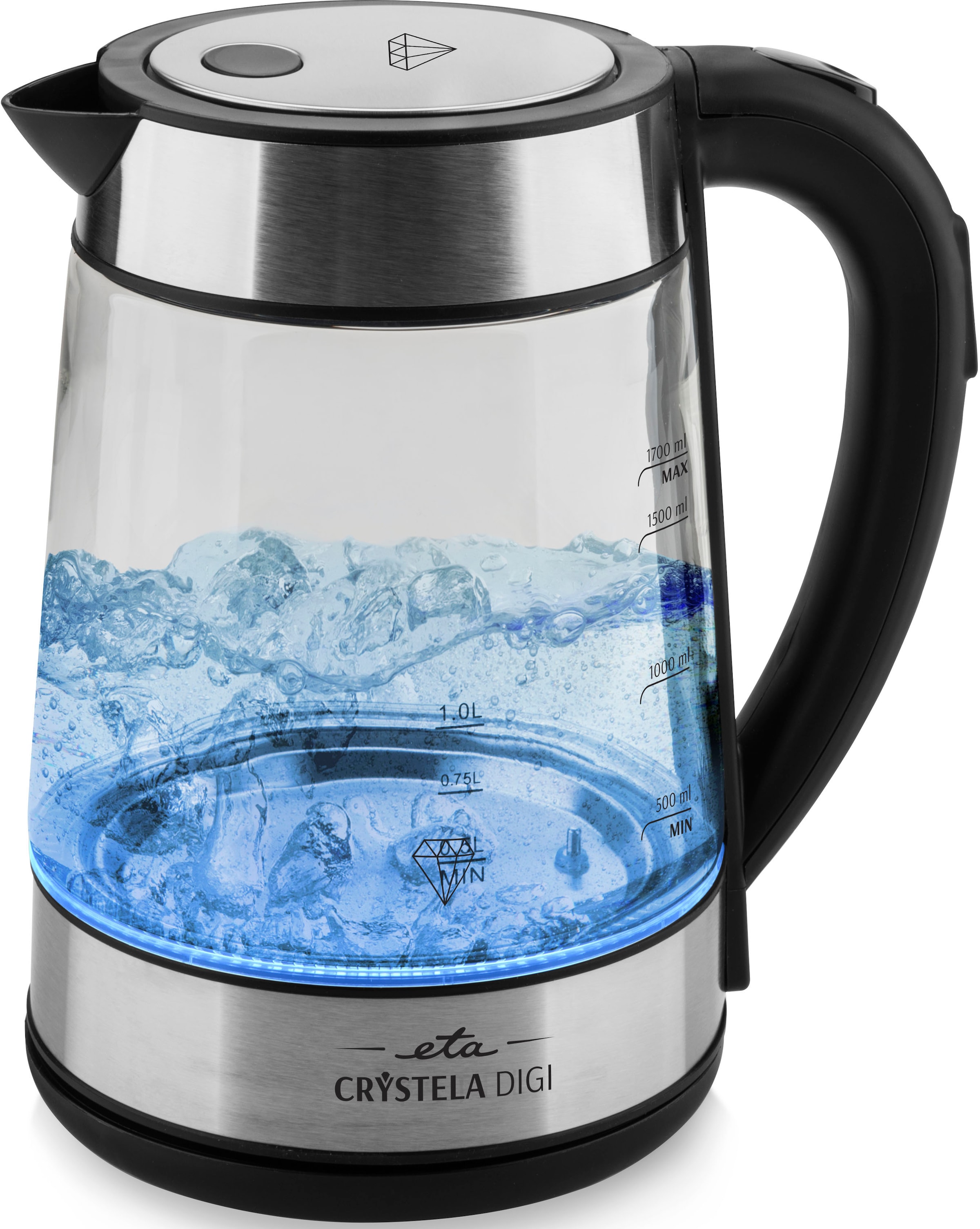 eta Wasserkocher »CRYSTELLA Digi ETA715390000«, 1,7 l, 2200 W, Einstellbare günstig online kaufen