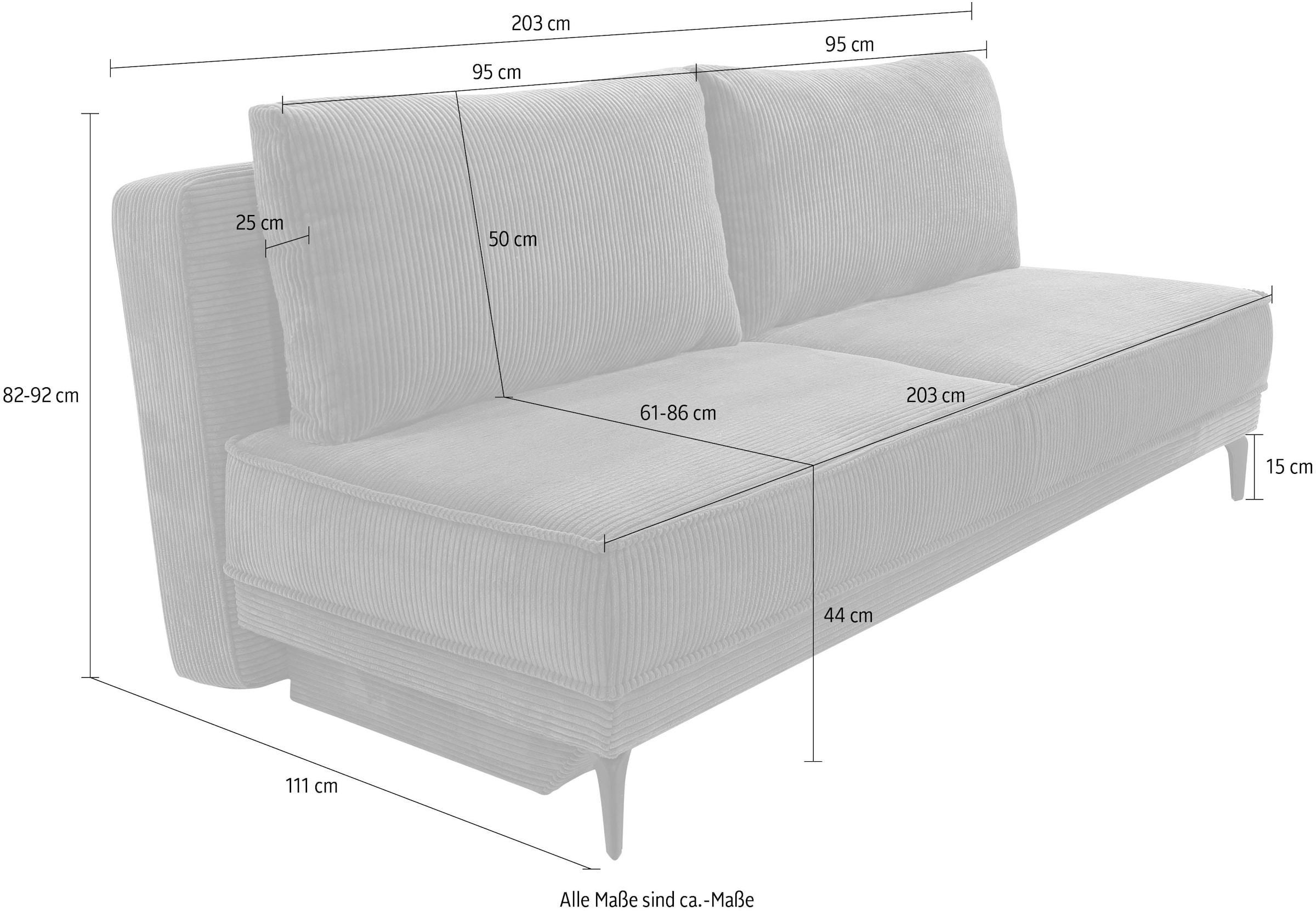 Jockenhöfer Gruppe Schlafsofa »Maestro, Dauerschlafsofa« TTFK-Polsterung + Wellenfederung, Bettkasten, Liegefläche: 161x200 cm