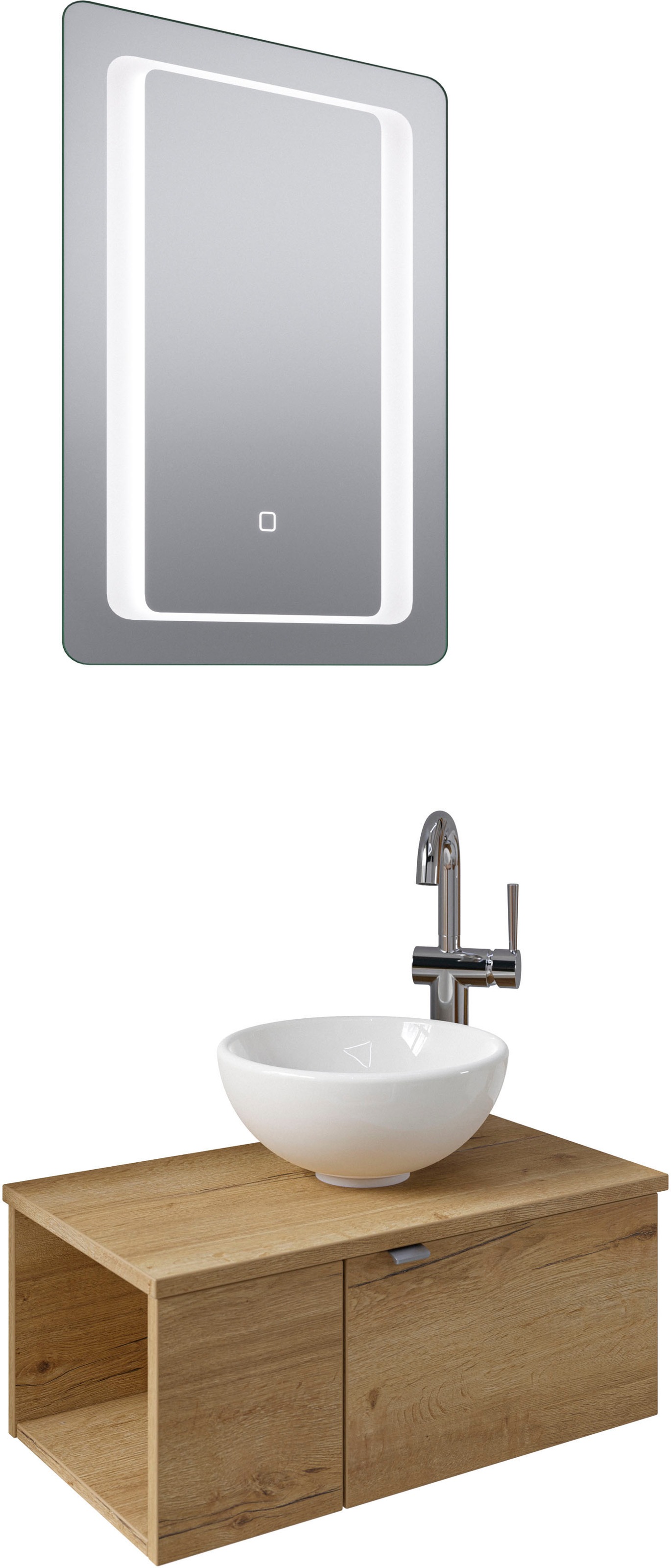 Saphir Badmöbel-Set »Serie 6915«, (4 St.), Gäste-Bad, 61 cm breit, mit LED- günstig online kaufen
