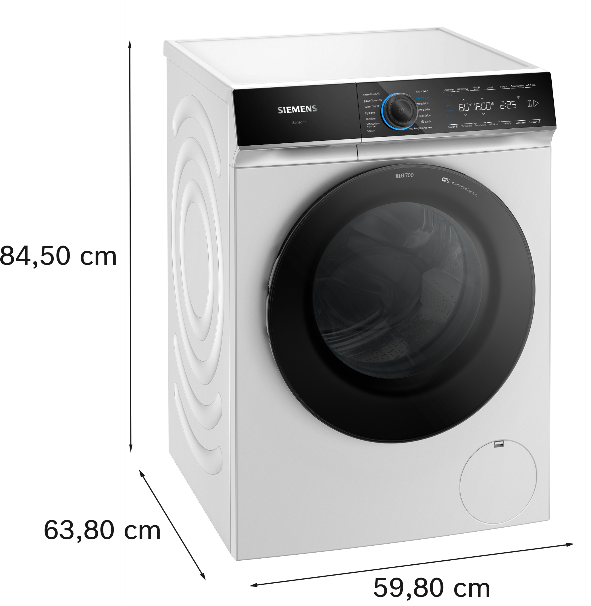 SIEMENS Waschmaschine iQ700 »WG56B20T1« 10 kg 1600 U/min