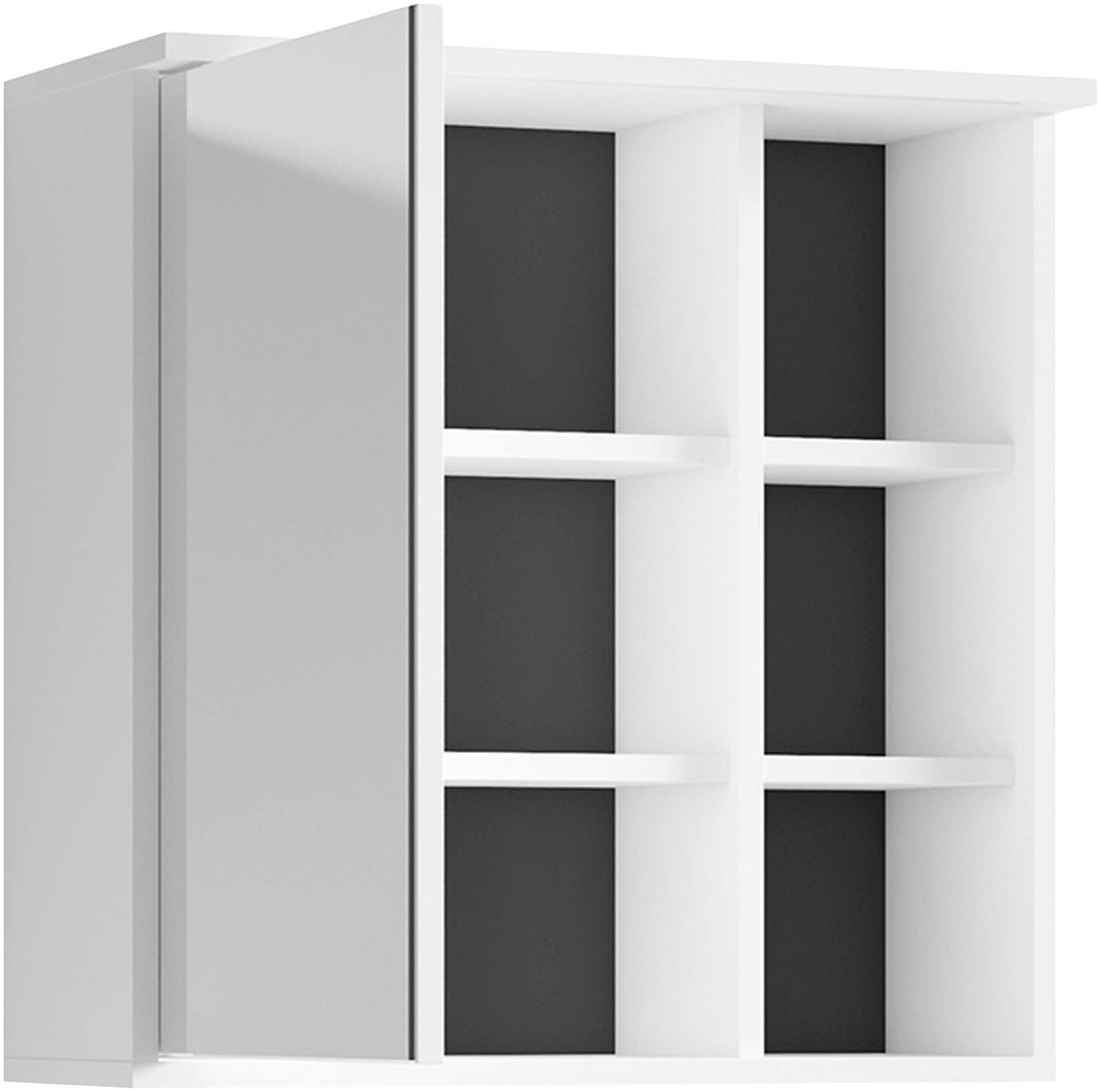 byLIVING Spiegelschrank »Wellness«, (1 St.), 60cm Badschrank mit LED-Leuchte, großem Spiegel und viel Stauraum