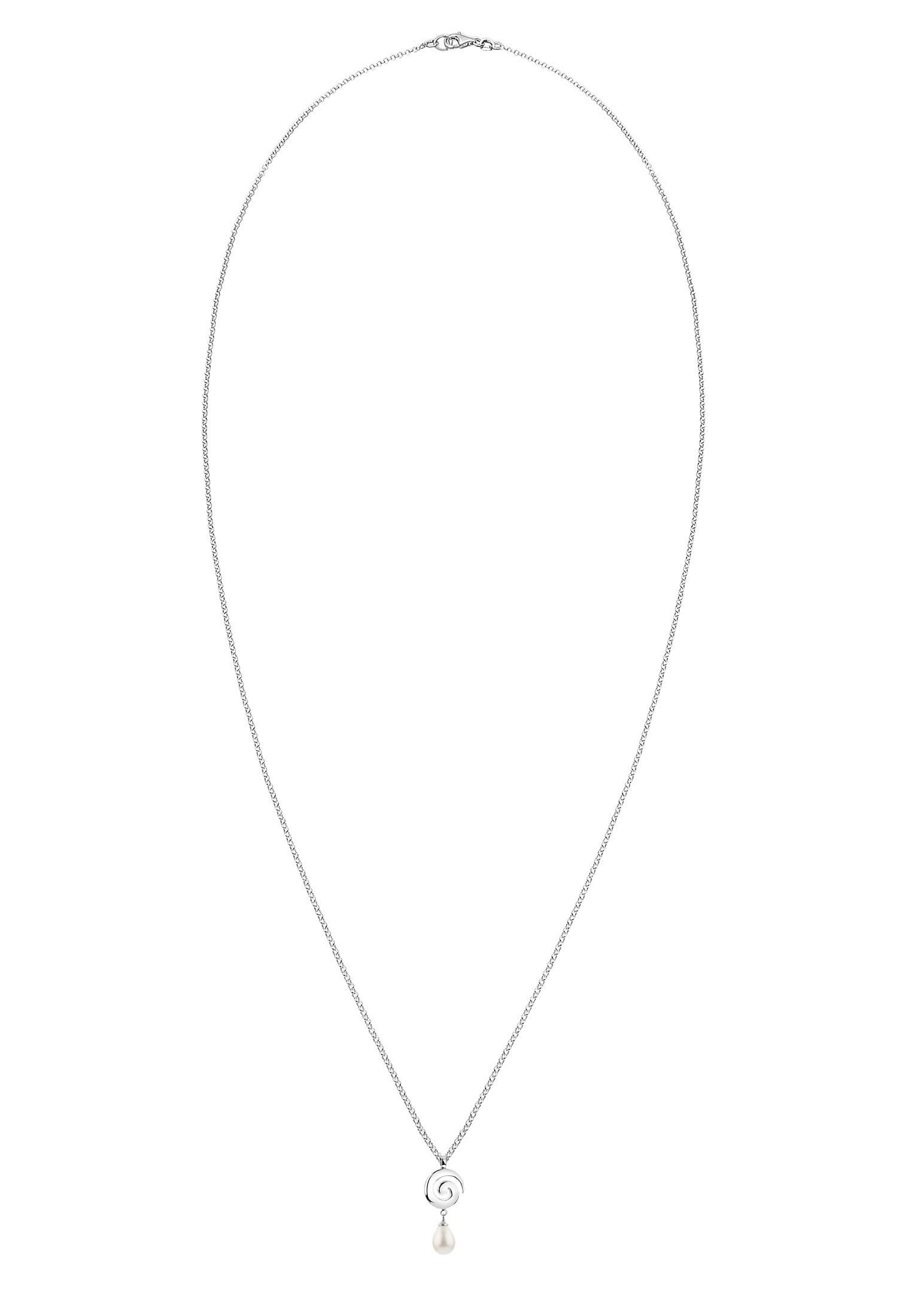 Nenalina Perlenkette »Muschelkernperle Tropfen Drop Spirale 925er Silber«