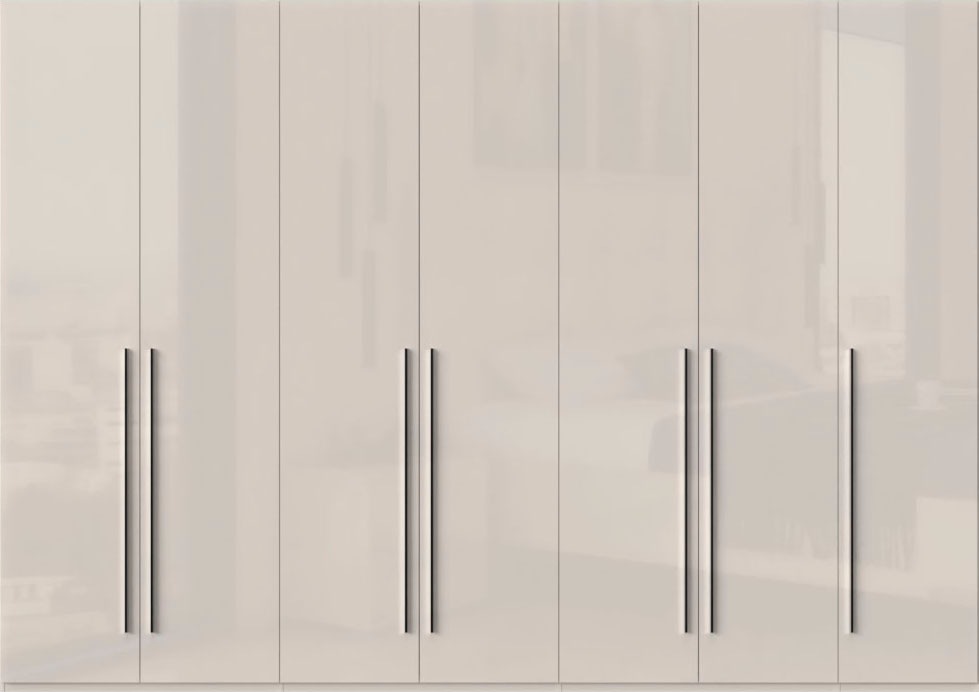 Places of Style Kleiderschrank »Piano, UV lackiert, hochglänzend in beige o günstig online kaufen