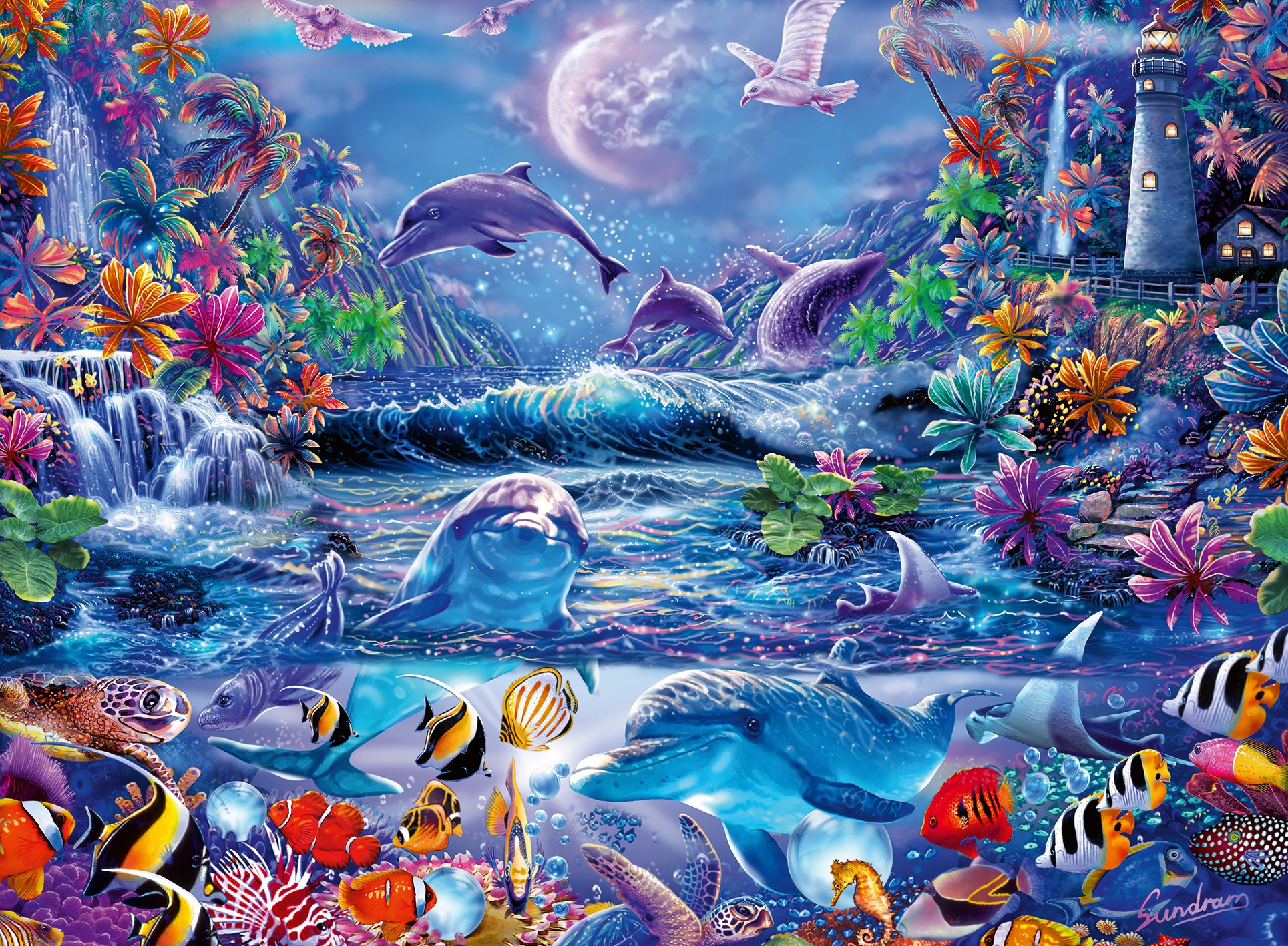 Ravensburger Puzzle »Glow in the Dark, Im Zauber des Mondlichts«, Made in Germany