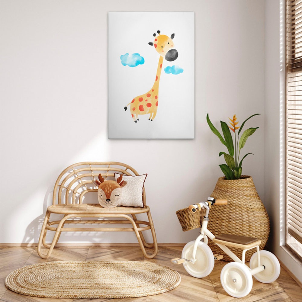 A.S. Création Leinwandbild »Elephant Lion Giraffe 3 - Wandbild Weiß Keilrah günstig online kaufen