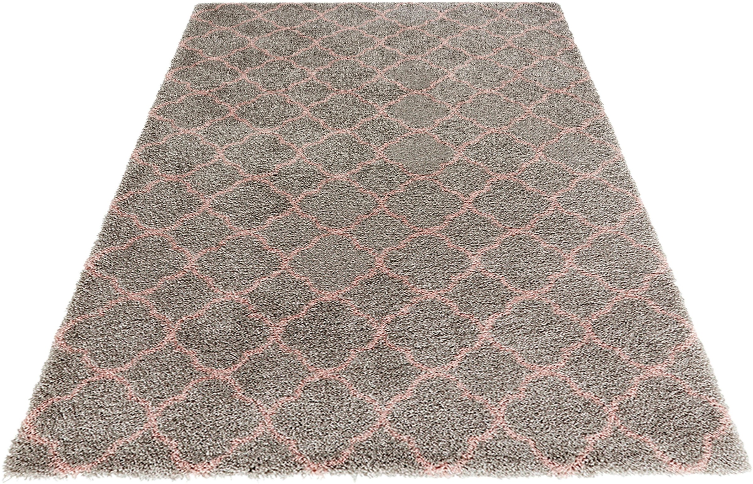 HANSE Home Hochflor-Teppich »Luna«, rechteckig, Geometrisches Muster, Allover Design,... kaufen