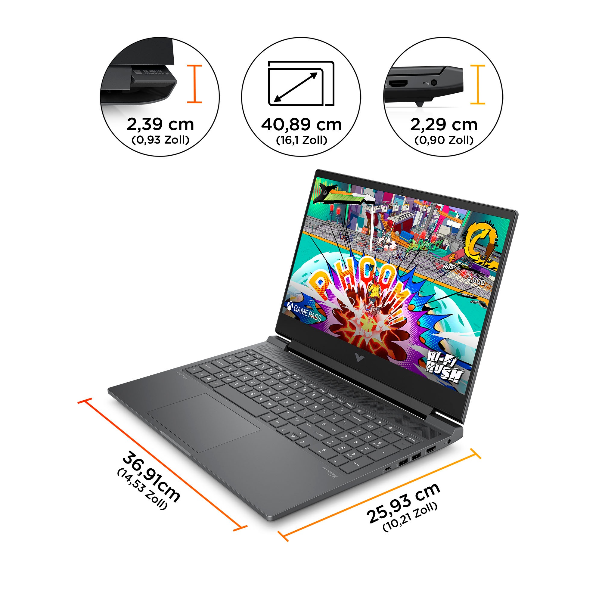 HP Gaming-Notebook »VICTUS 16-s1076ng«, 40,9 cm, / 16,1 Zoll, AMD, Ryzen 7, GeForce® RTX 4060, 1000 GB SSD