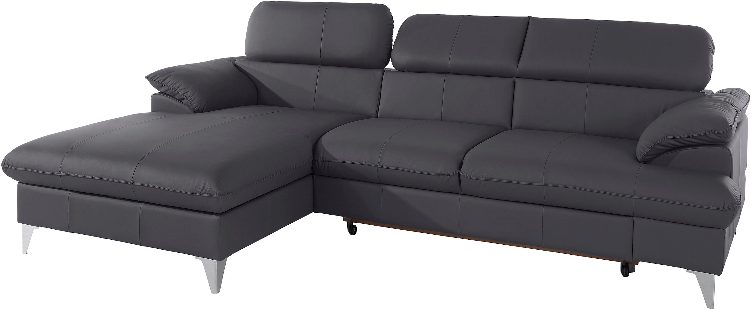 COTTA Ecksofa »Caluso L-Form«, inklusive Kopfteilverstellung, wahlweise mit Bettfunktion