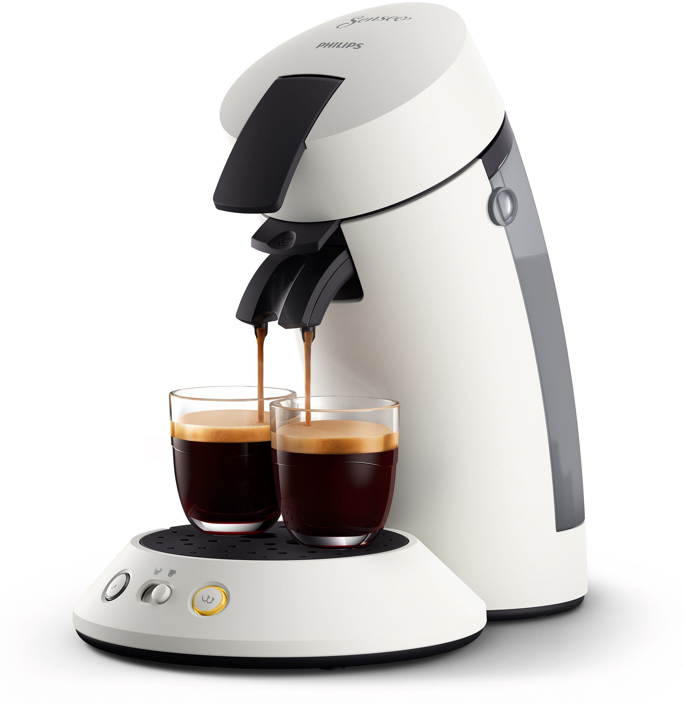 Philips Senseo Kaffeepadmaschine »Original Plus CSA210/10, aus 80% recyceltem Plastik«, +3 Kaffeespezialitäten, Memo-Funktion, Gratis-Zugaben (Wert €5,-UVP)
