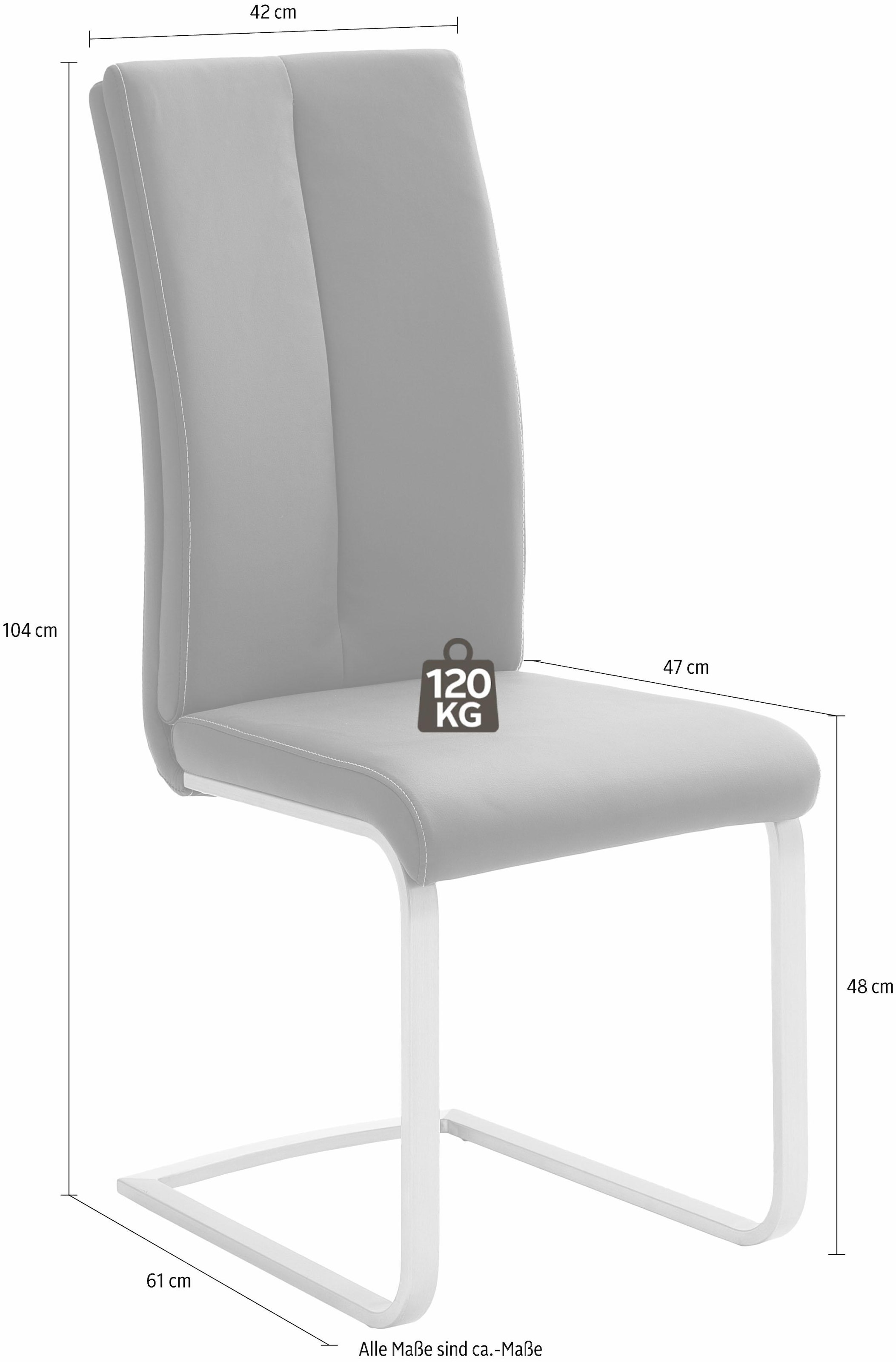 MCA furniture Freischwinger "Paulo 2", (Set), 4 St., Kunstleder, Stuhl bela günstig online kaufen