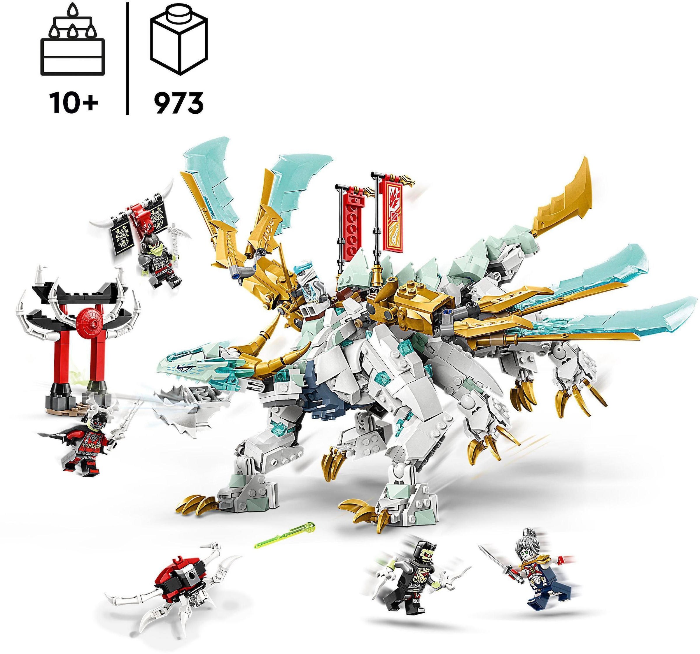 LEGO® Konstruktionsspielsteine »Zanes Eisdrache (71786), LEGO® NINJAGO«, (973 St.), Made in Europe