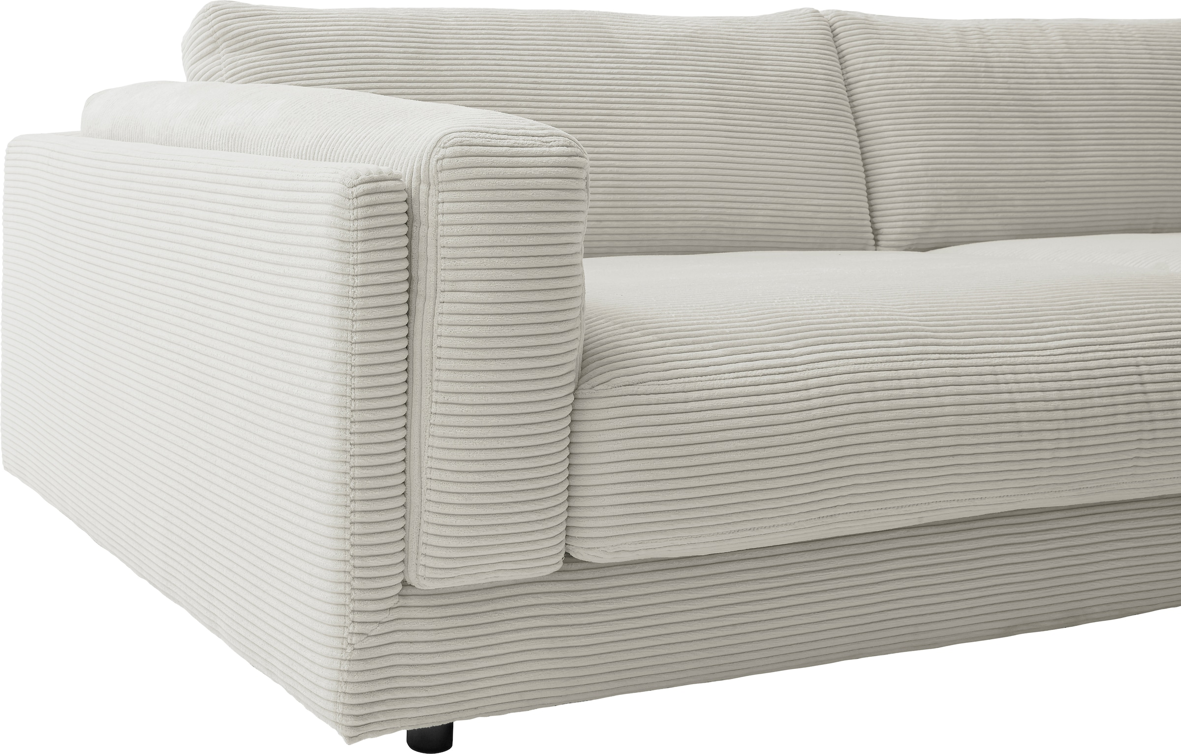 3C Candy Big-Sofa »Karalis mit extra großer Sitztiefe, elegantes Mega Sofa zum Relaxen,«, auch in Cord- oder Leder-Bezug, lose Kissen, loungige Bequemlichkeit
