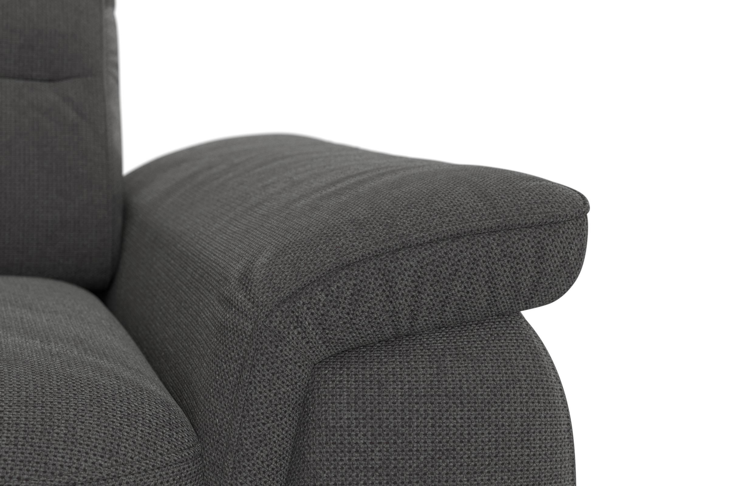 sit&more Ecksofa »Sinatra L-Form«, optinal mit Kopfteilverstellung und Armteilfunktion, Metallfüße