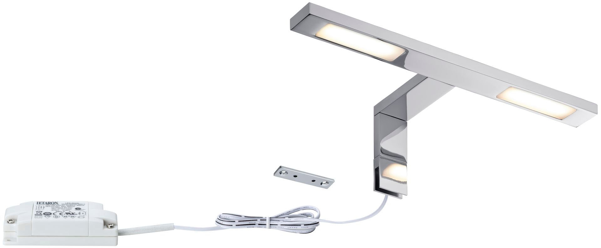 Paulmann Spiegelleuchte »LED Galeria Spiegel- und Aufschrankleuchte Double Hook 2x3,2W Chrom«, 2 flammig, LED Galeria Spiegel- und Aufschrankleuchte Double Hook 2x3,2W Chrom