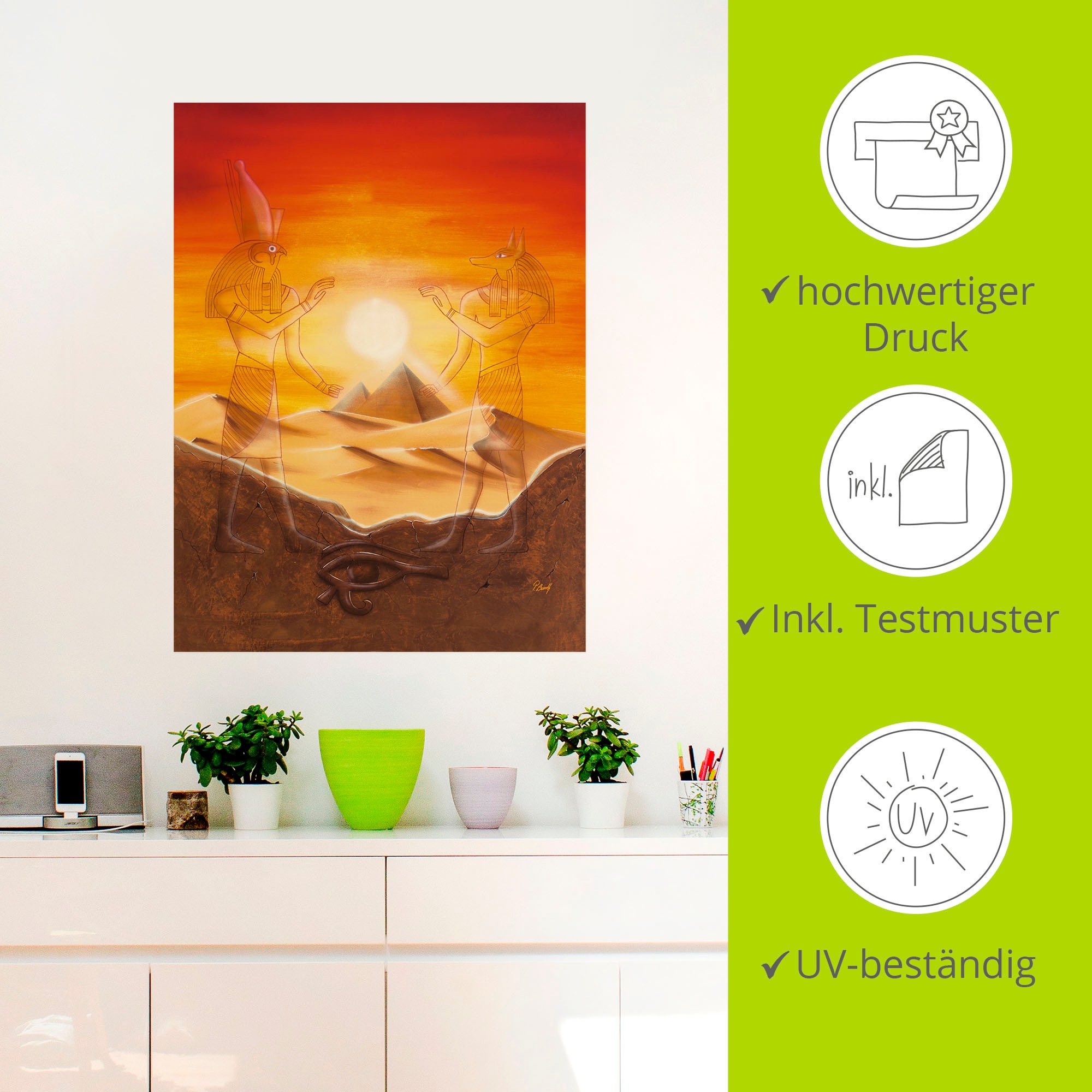 Artland Wandbild »Ägypten«, Afrika, (1 St.), als Alubild, Outdoorbild, Leinwandbild, Poster, Wandaufkleber