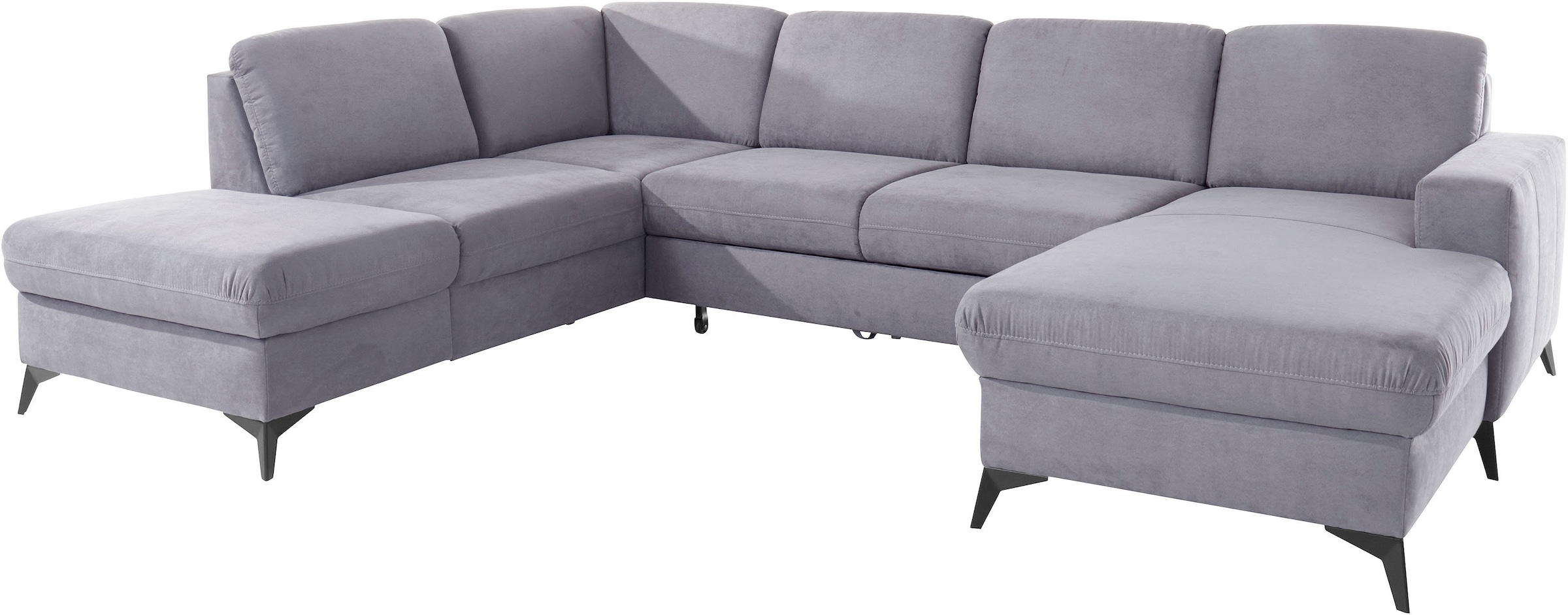 Places of Style Wohnlandschaft »Lolland U-Form«, Wahlweise mit Bettfunktion und Stauraum, auch mit abwischbarem Bezug